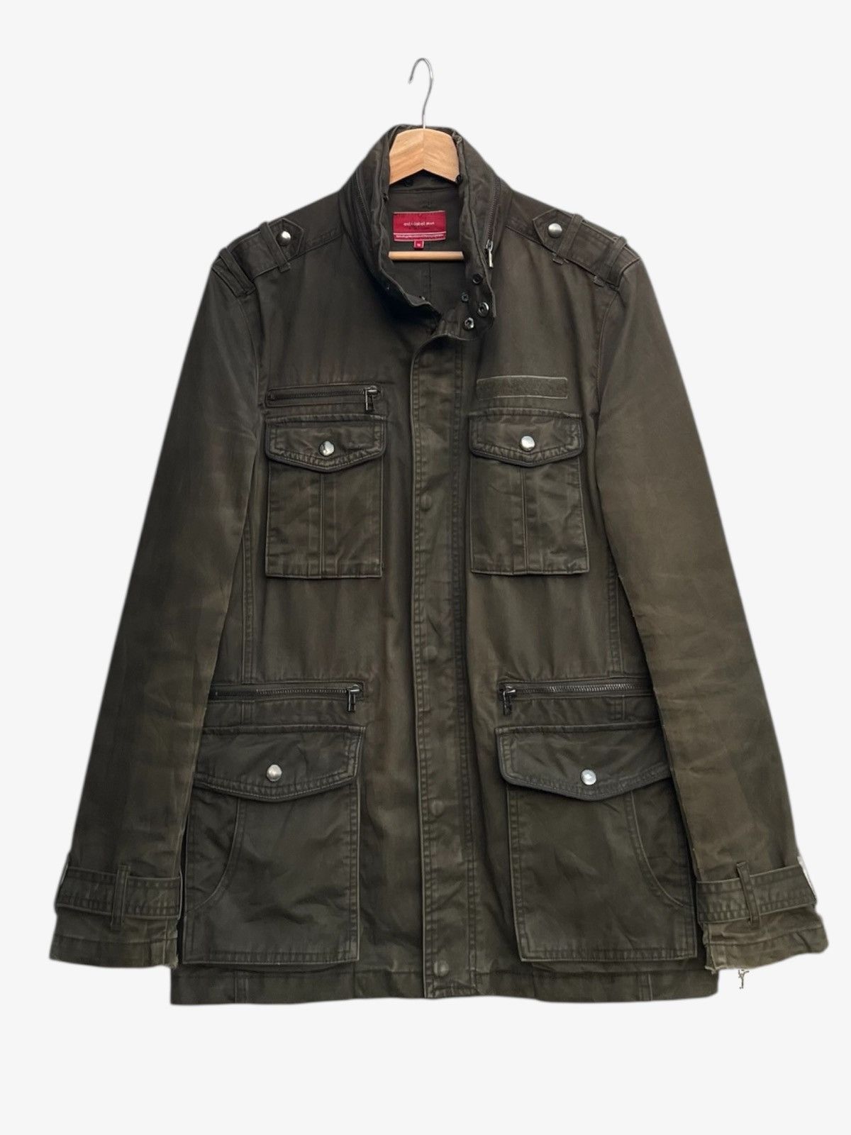 Tornado Mart Faded Distressed Anti Label Jeans Multipocket Utility Jacket Size US M / EU 48-50 / 2 - 1 Thumbnail