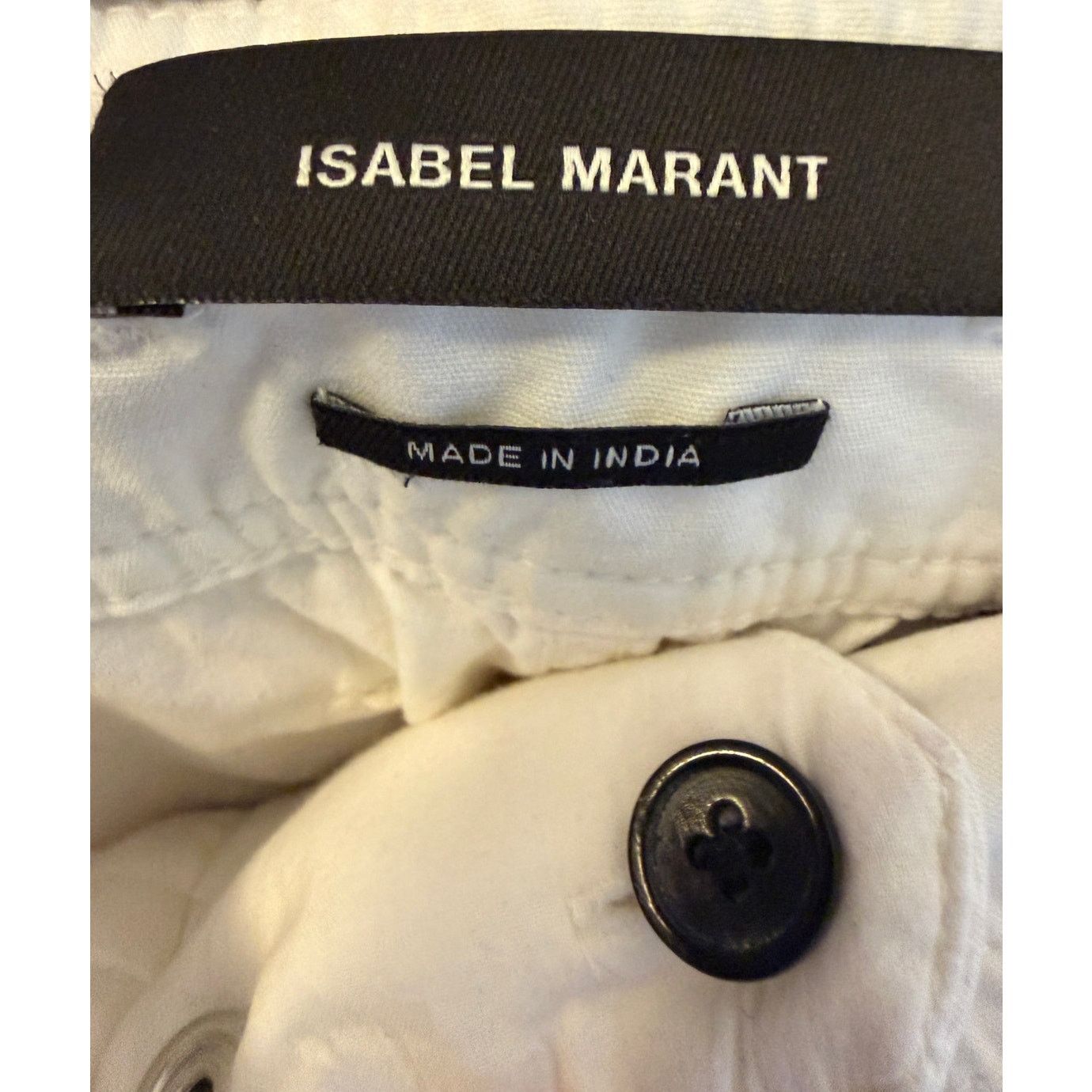 Isabel Marant Isabel Marant Cotton Etoile Rike Belted White Shorts Size 32" / US 10 / IT 46 - 3 Thumbnail