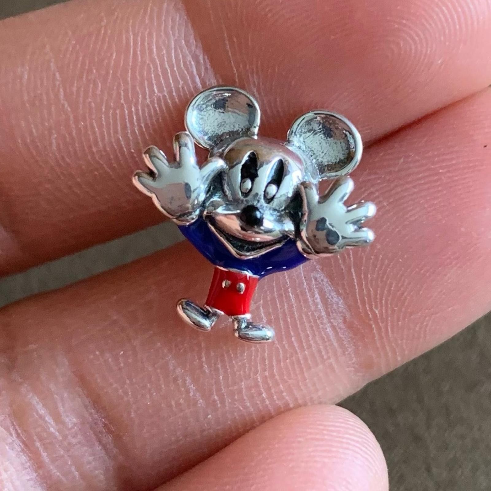 Other NWOT Mickey Mouse Hands Up Charm Sterling Silver 925 Size ONE SIZE - 3 Thumbnail
