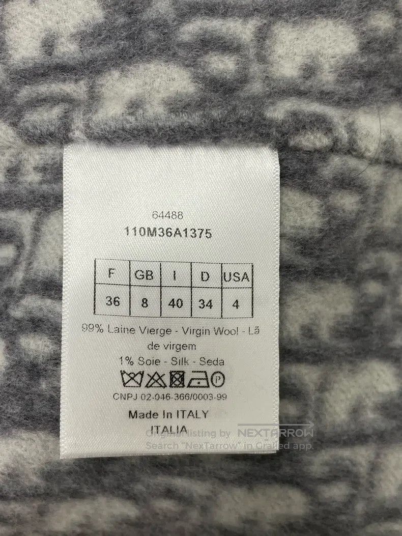 Dior Dior Double-sided woollen coat with gray inner flower lace Size XS / US 0-2 / IT 36-38 - 5 Thumbnail