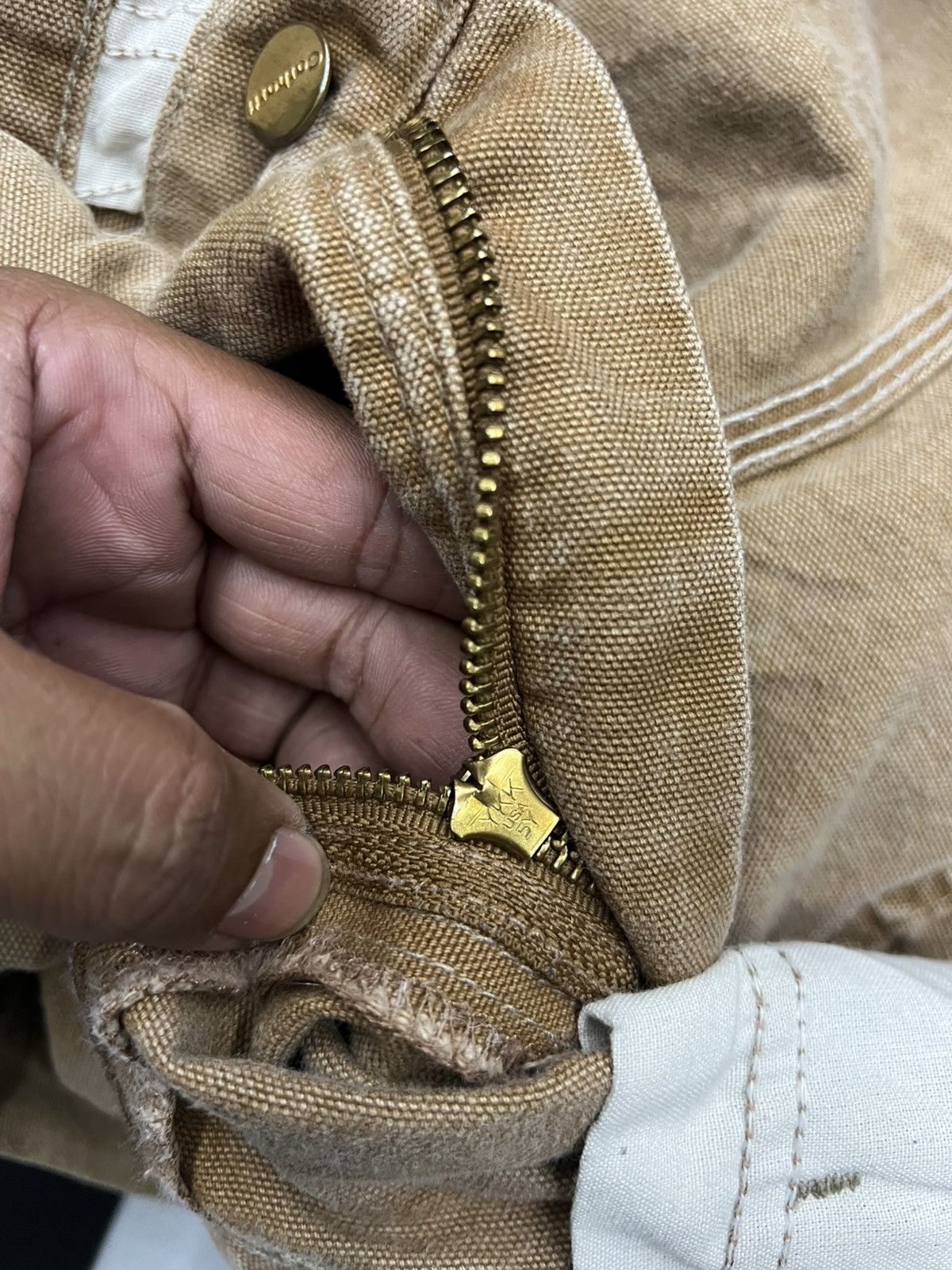 Carhartt × Vintage Vintage Carhartt Double Knee Carpenter Pant Faded Distressed Size US 34 / EU 50 - 9 Thumbnail
