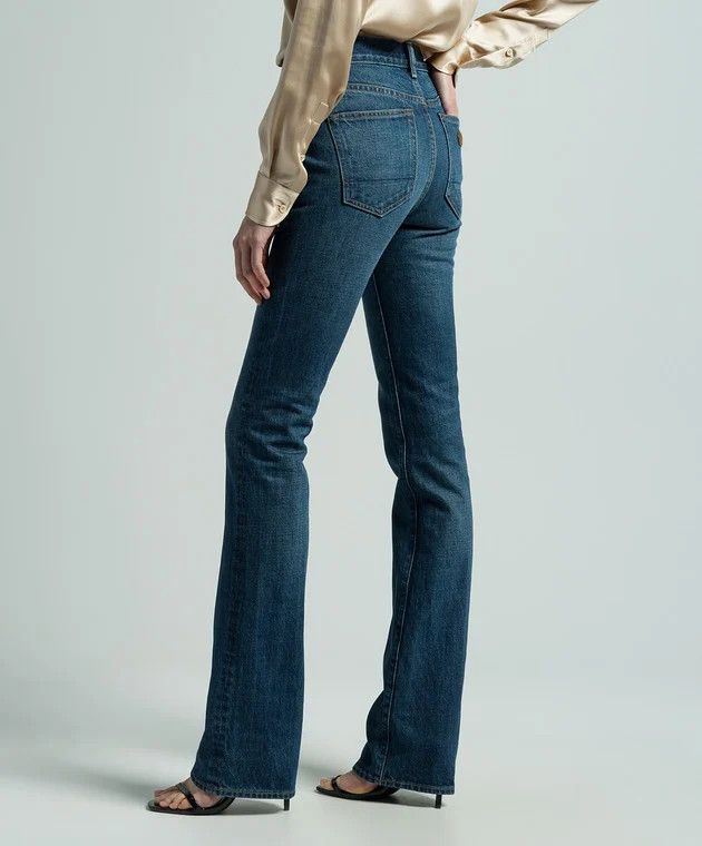 Tom Ford o1w1db10525 PAD115 Flare Jeans in Blue Size 28" / US 6 / IT 42 - 4 Thumbnail