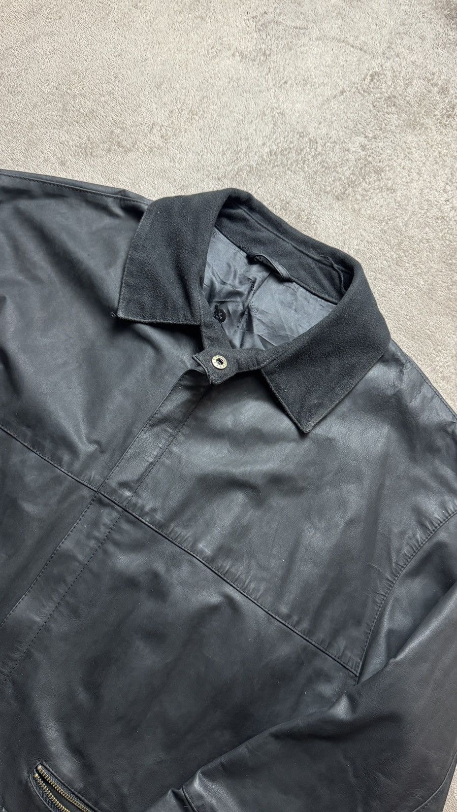 Vintage Boldly British Hunting Fishing Farm Leather Jacket barbour Size US S / EU 44-46 / 1 - 3 Thumbnail