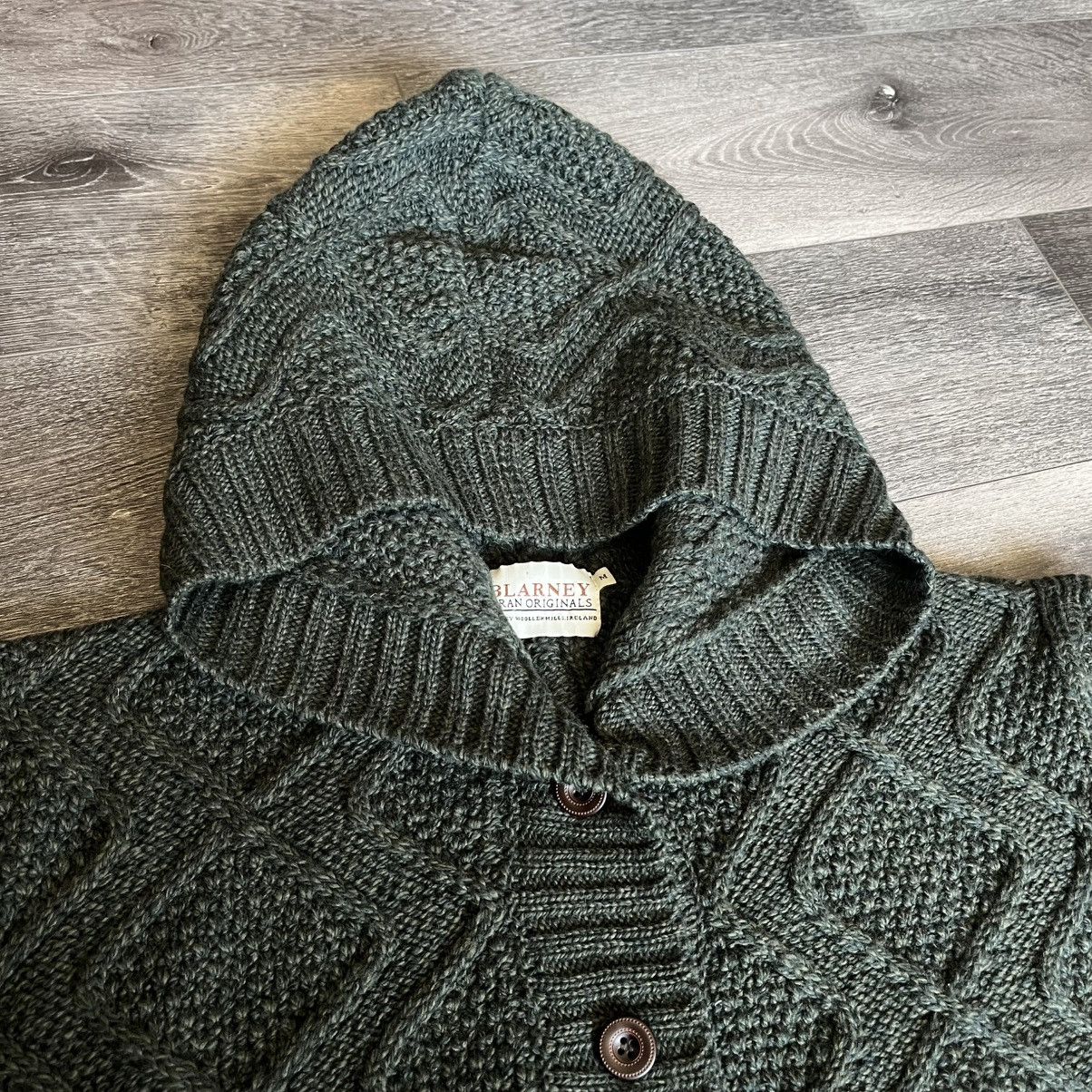 Aran Crafts × Vintage Vintage Blarney Woollen Mills Knit Hannah Sweater Hooded Y2K Size M / US 6-8 / IT 42-44 - 10 Thumbnail