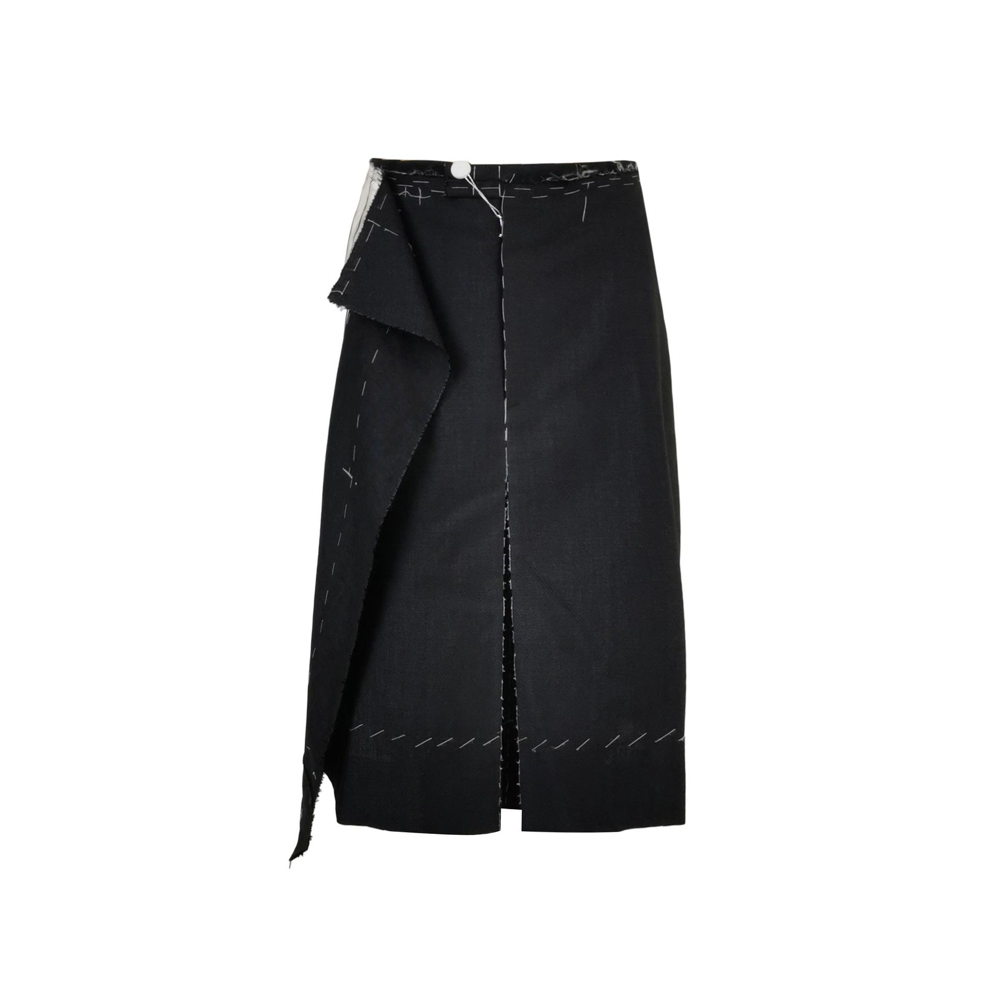 Maison Margiela Maison Margiela Wool Mohair Striped Wrap Skirt Size 36 Size 25" / US 0 / IT 36 - 1 Thumbnail