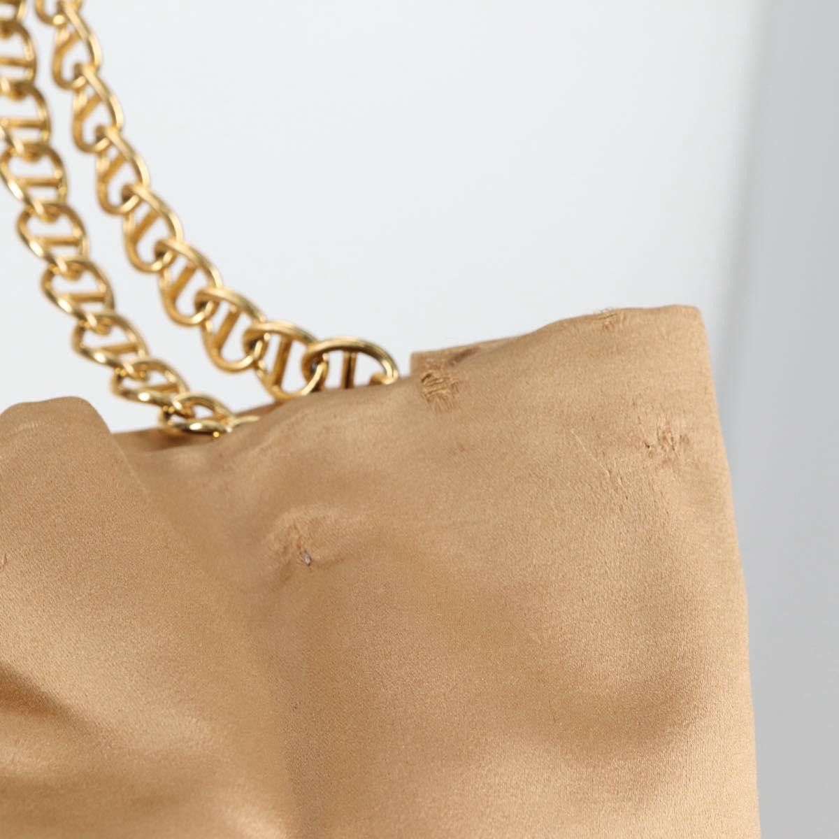 Prada PRADA Chain Tote Bag Satin Gold Size ONE SIZE - 3 Thumbnail
