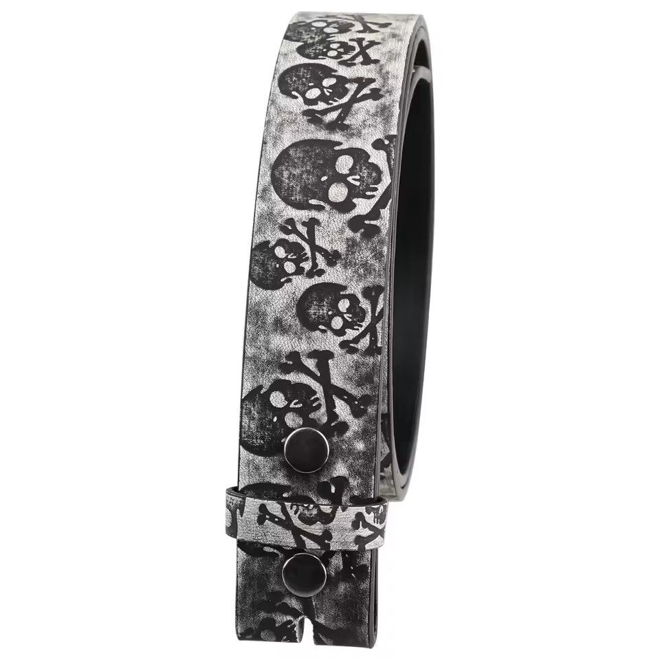 Other Skull Gothic Skeleton Buckle Belt Streetwear Size ONE SIZE - 2 Thumbnail