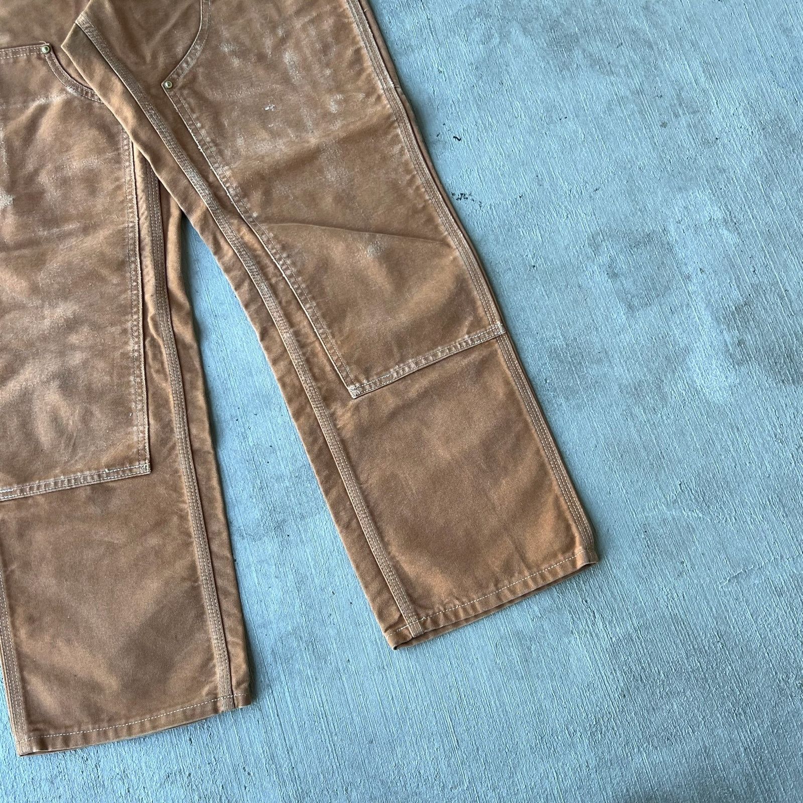 Carhartt × Vintage Carhartt brown double knee work wear carpenter pants Size US 27 - 7 Thumbnail