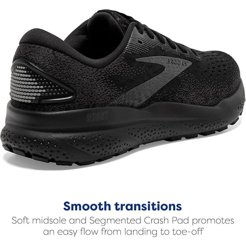Brooks Brooks Mens Size 11.5 Ghost 16 Black Walking Running Shoes Size US 11.5 / EU 44-45 - 4 Thumbnail