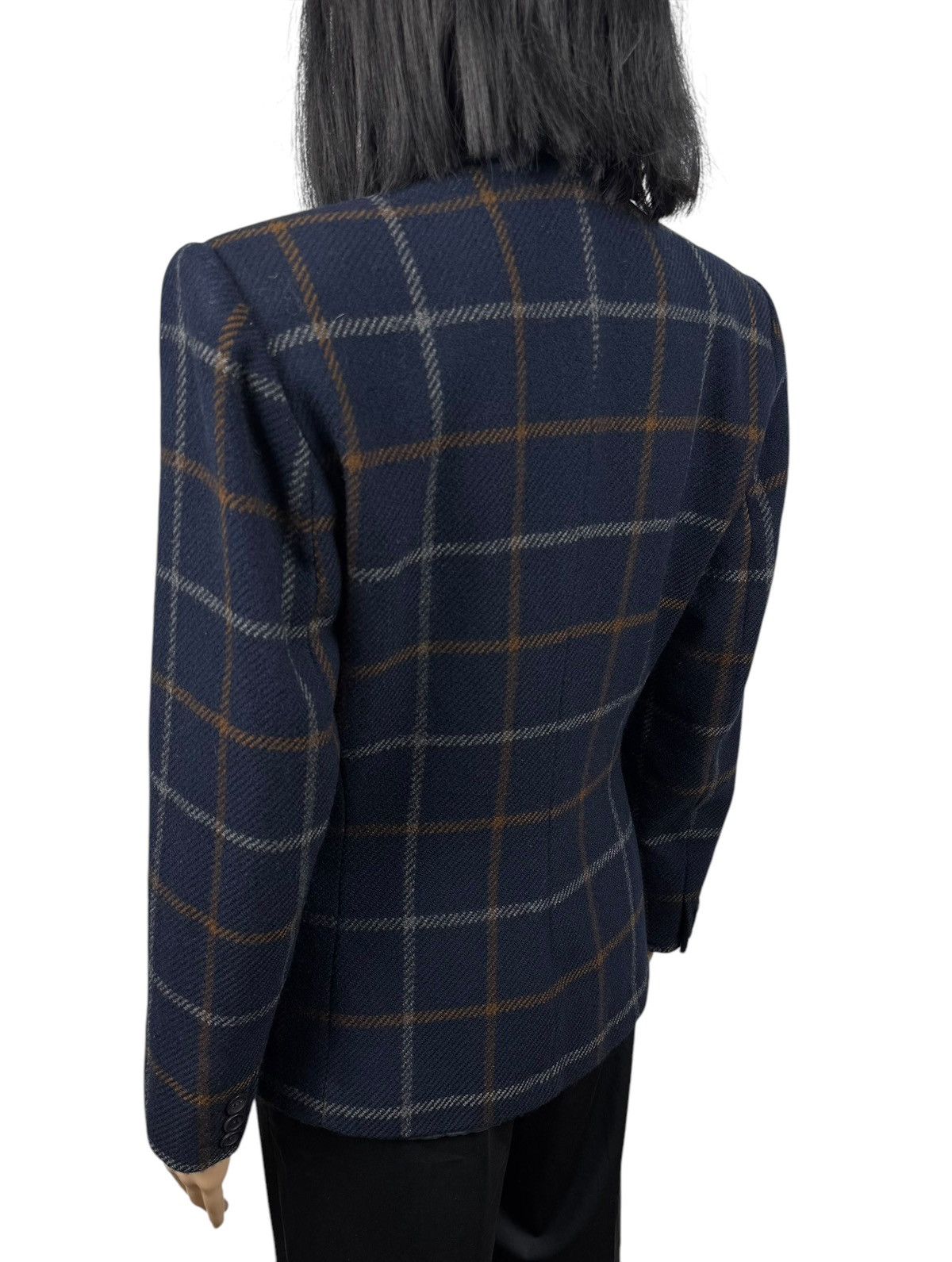 Marella × Vintage Marella Plaid Wool Vintage Blazer Jacket size US6 IT40 Size M / US 6-8 / IT 42-44 - 6 Thumbnail