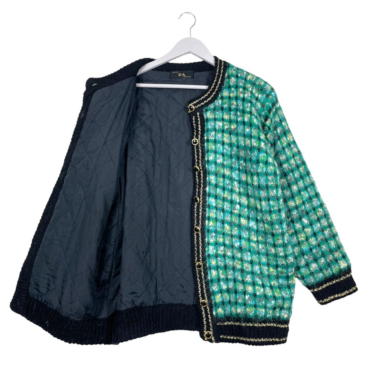 Designer × Japanese Brand × Vintage 💥80s ROYAL AVENUE TWEED LUXURY JACKET Size L / US 10 / IT 46 - 7 Thumbnail