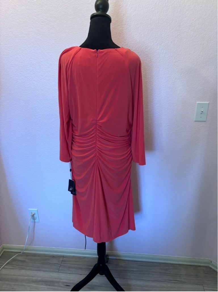 Adrianna Papell Women's Adrianna Papell Coral Dress Size 16W Size XXL / US 16-18 / IT 52-54 - 4 Thumbnail