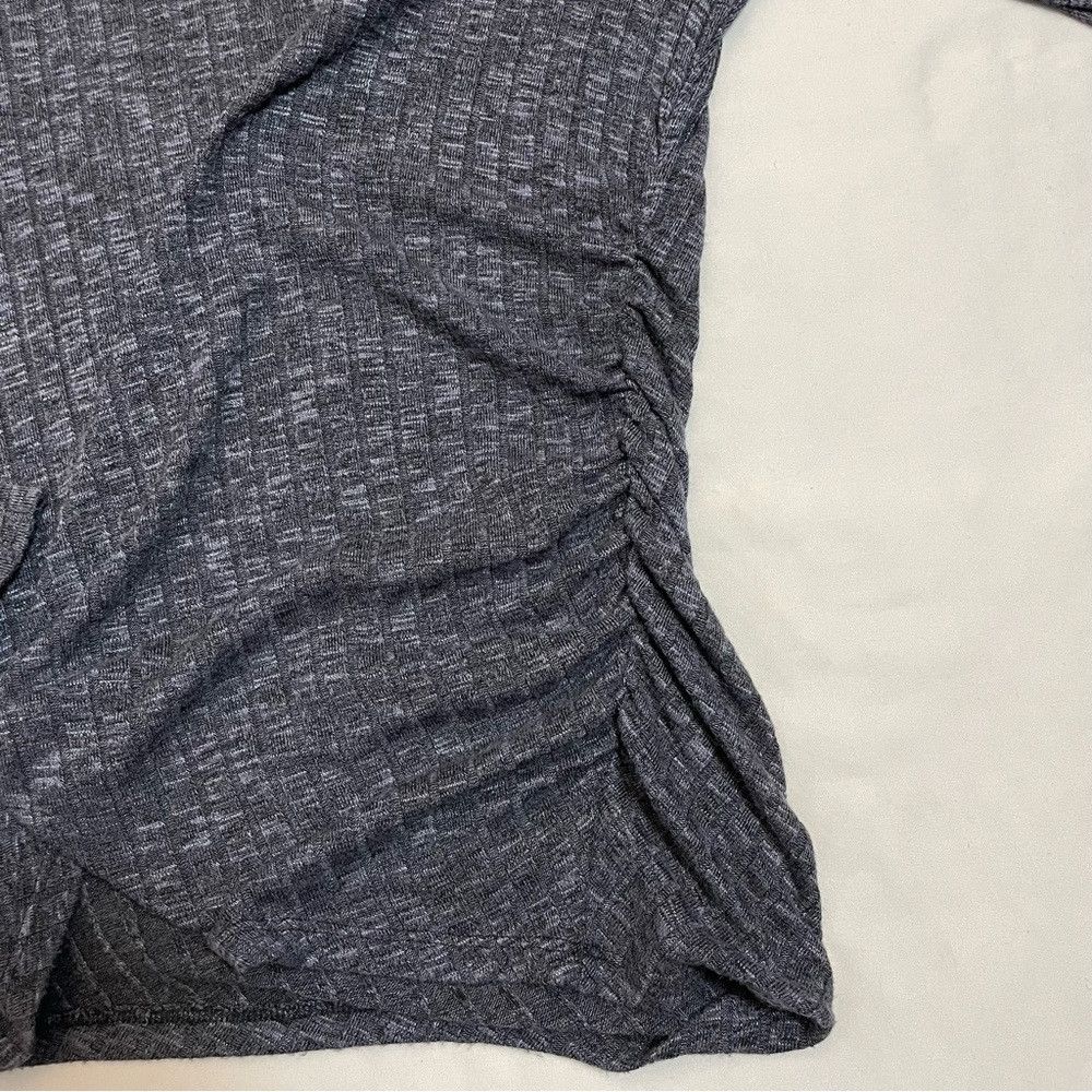 Michael Stars Michael Stars Ribbed Long Sleeve Ruched One Side Rayon Swea Size ONE SIZE - 9 Thumbnail