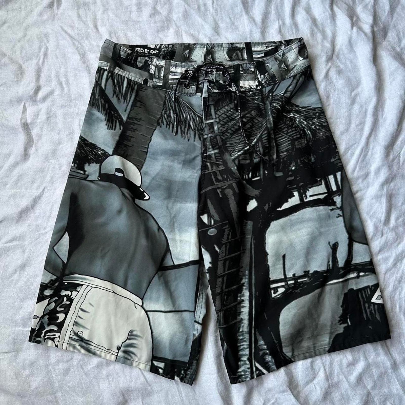 Lost Enterprises × Vintage Vintage Flames Board Shorts LOST