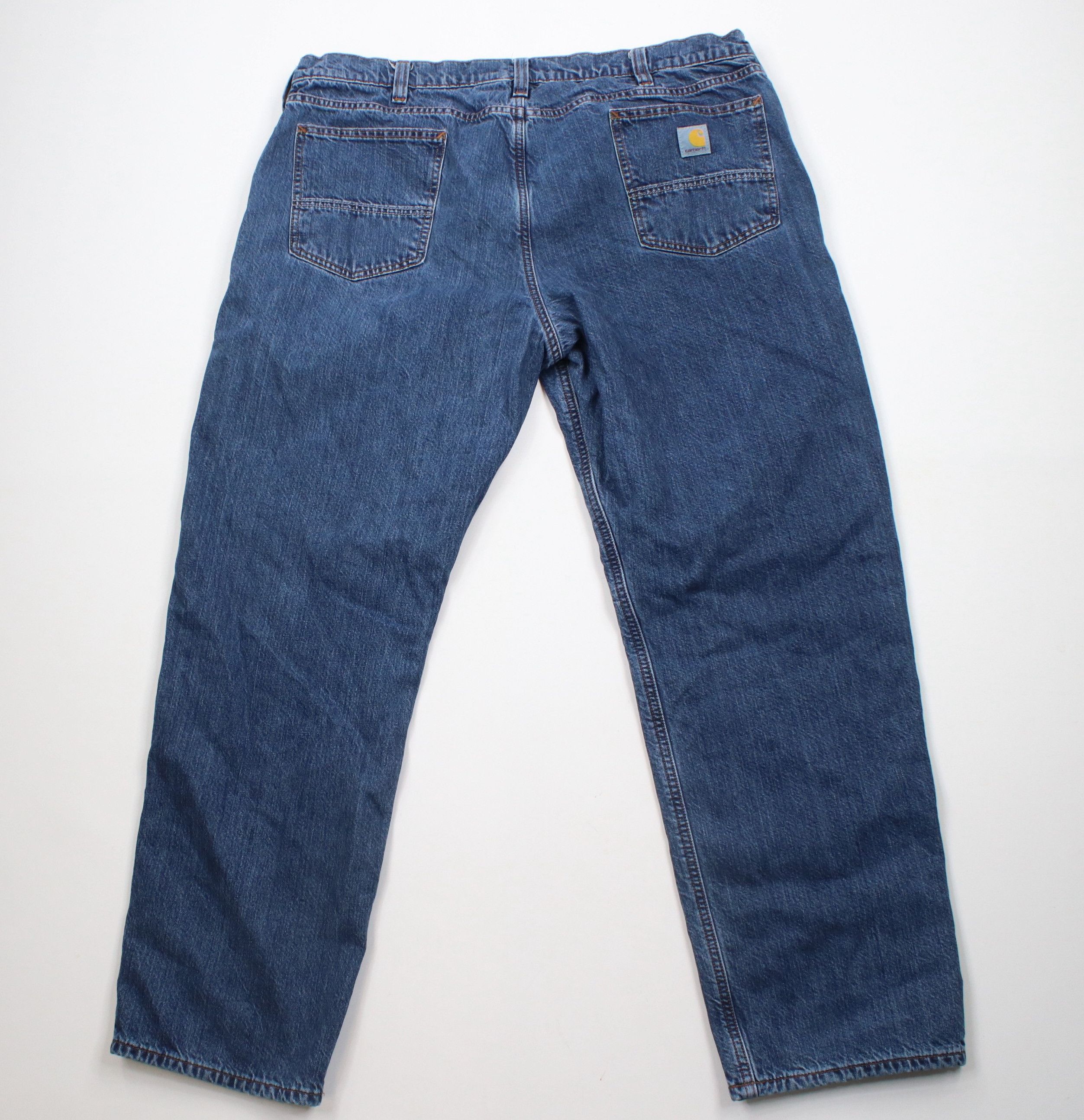 Carhartt × Vintage Vintage Carhartt Flannel Lined Relaxed Fit Denim Jeans Blue Size US 42 / EU 58 - 8 Thumbnail