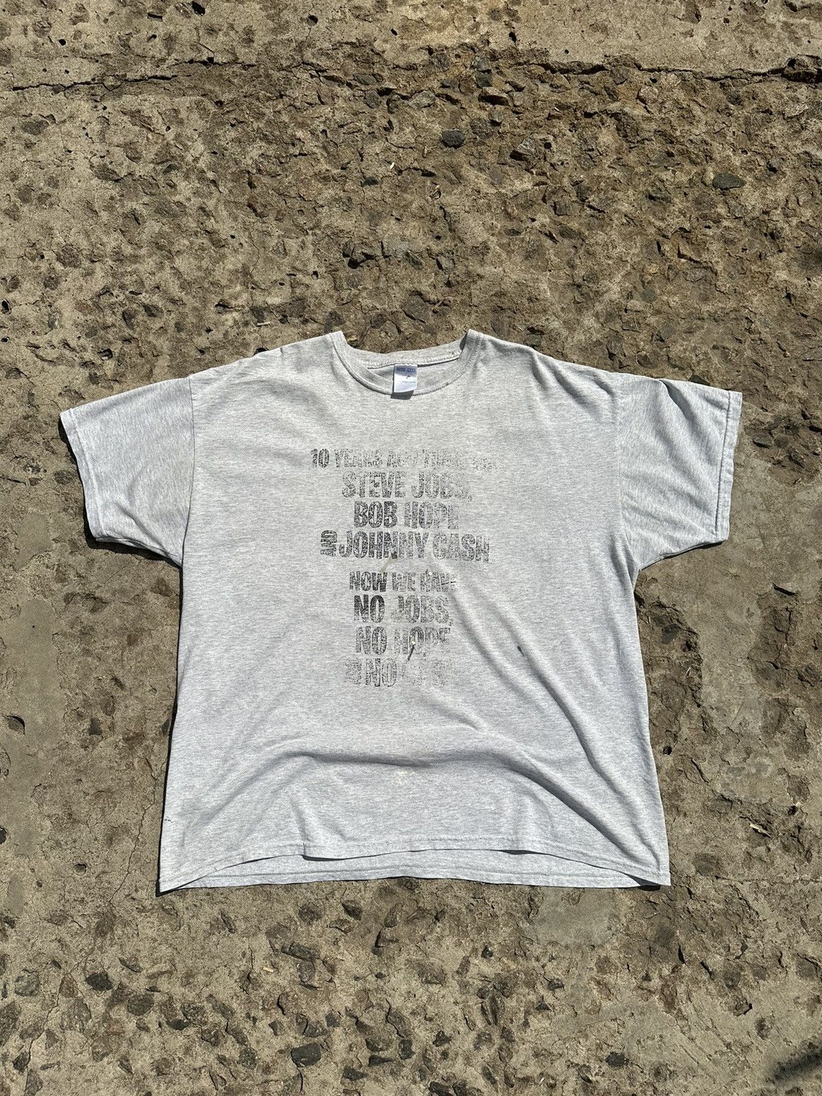 Vintage Vintage 00s Steve Jobs Bob Hope Johnny Cash Art T-Shirt Size US XXL / EU 58 / 5 - 2 Thumbnail