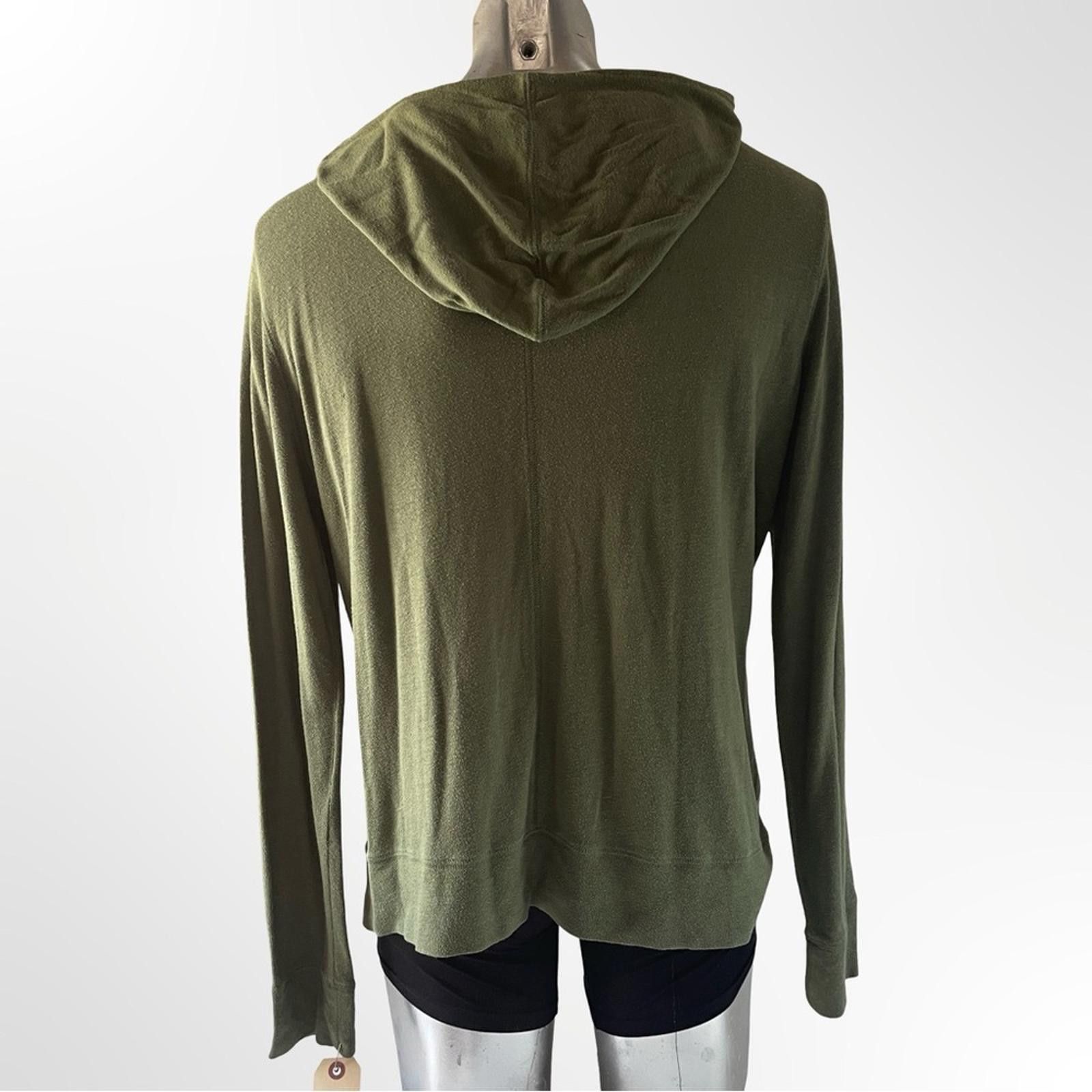 Other City Stars XXL Olive Green Thin Zip-Up Hoodie Size XXL / US 16-18 / IT 52-54 - 2 Thumbnail
