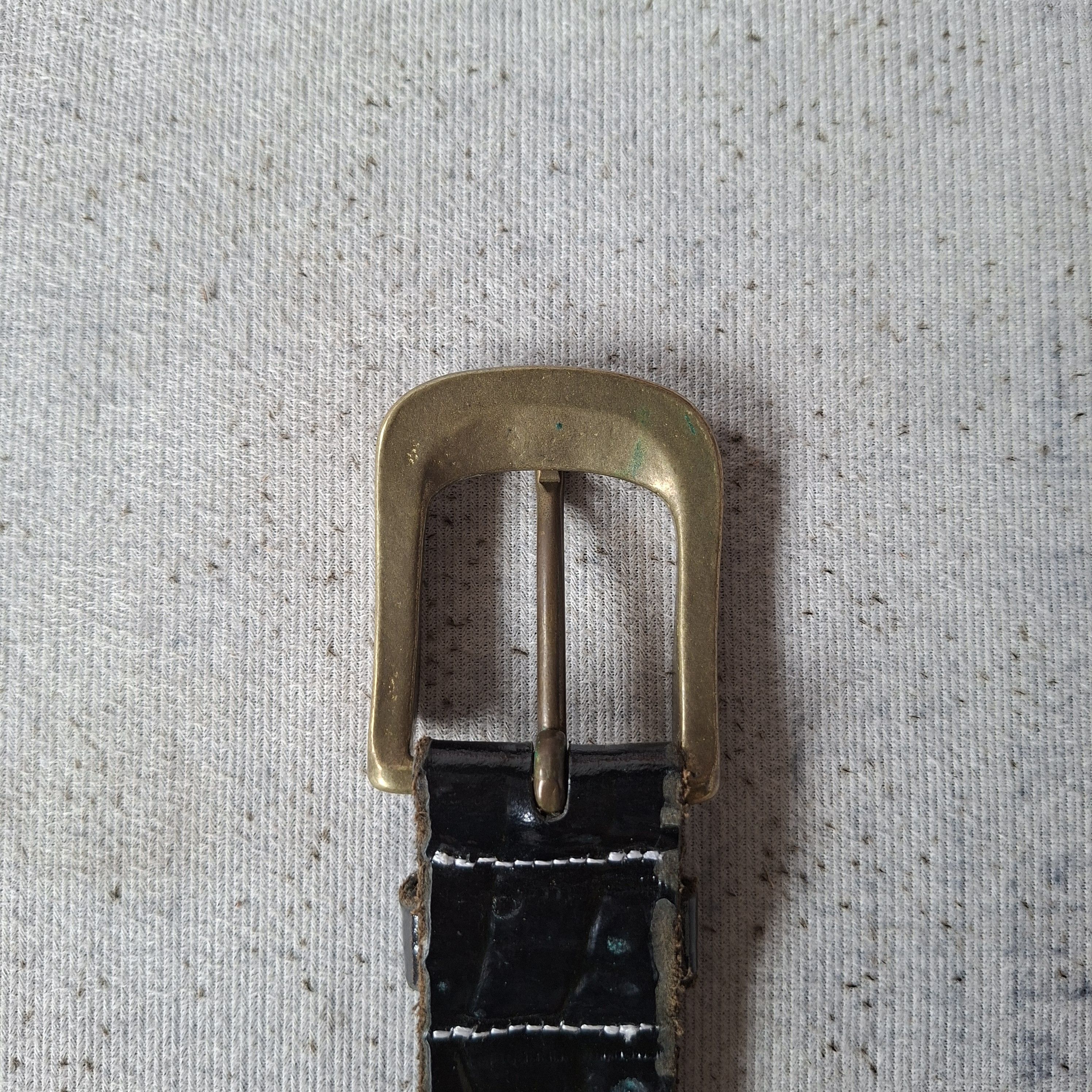 If Six Was Nine 💥 Edifice japan solid brass punk rock style leather belt Size ONE SIZE - 4 Thumbnail
