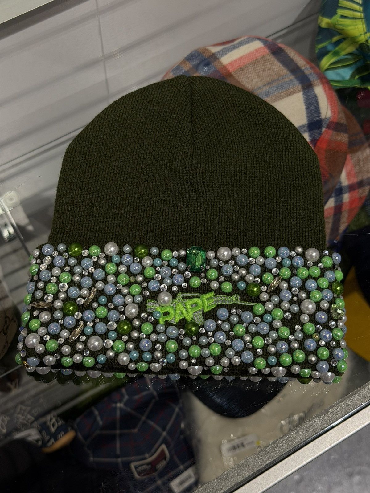 Other PAPE Stone Beanie Crystal Brand New Size ONE SIZE - 3 Thumbnail