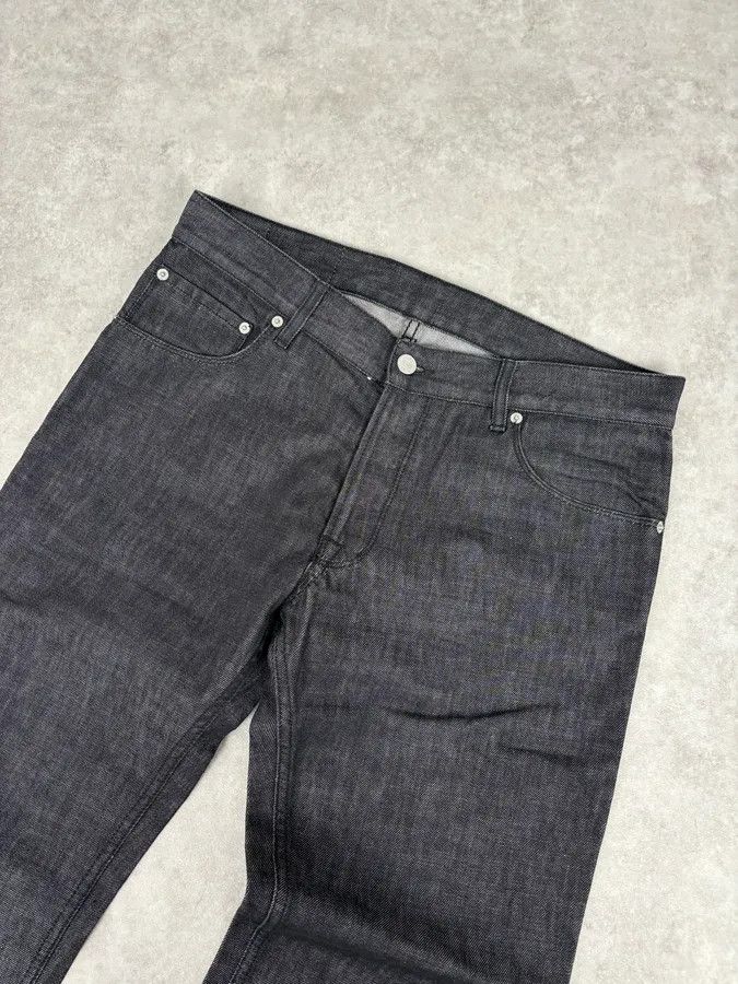 Jil Sander AW2007 Jil Sander Dark Grey Denim Straight Leg Jeans Size US 33 - 5 Thumbnail