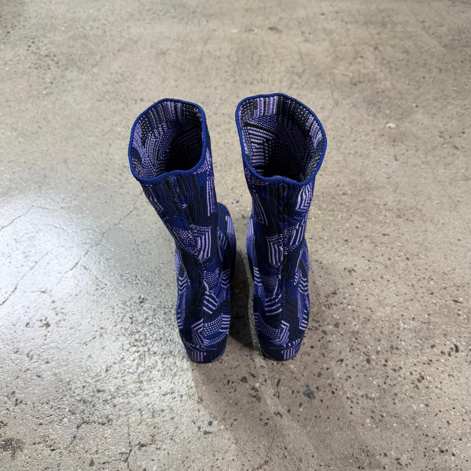 Prada Prada Argyle Knit Stretch Boots Size US 6 / EU 39 - 5 Thumbnail