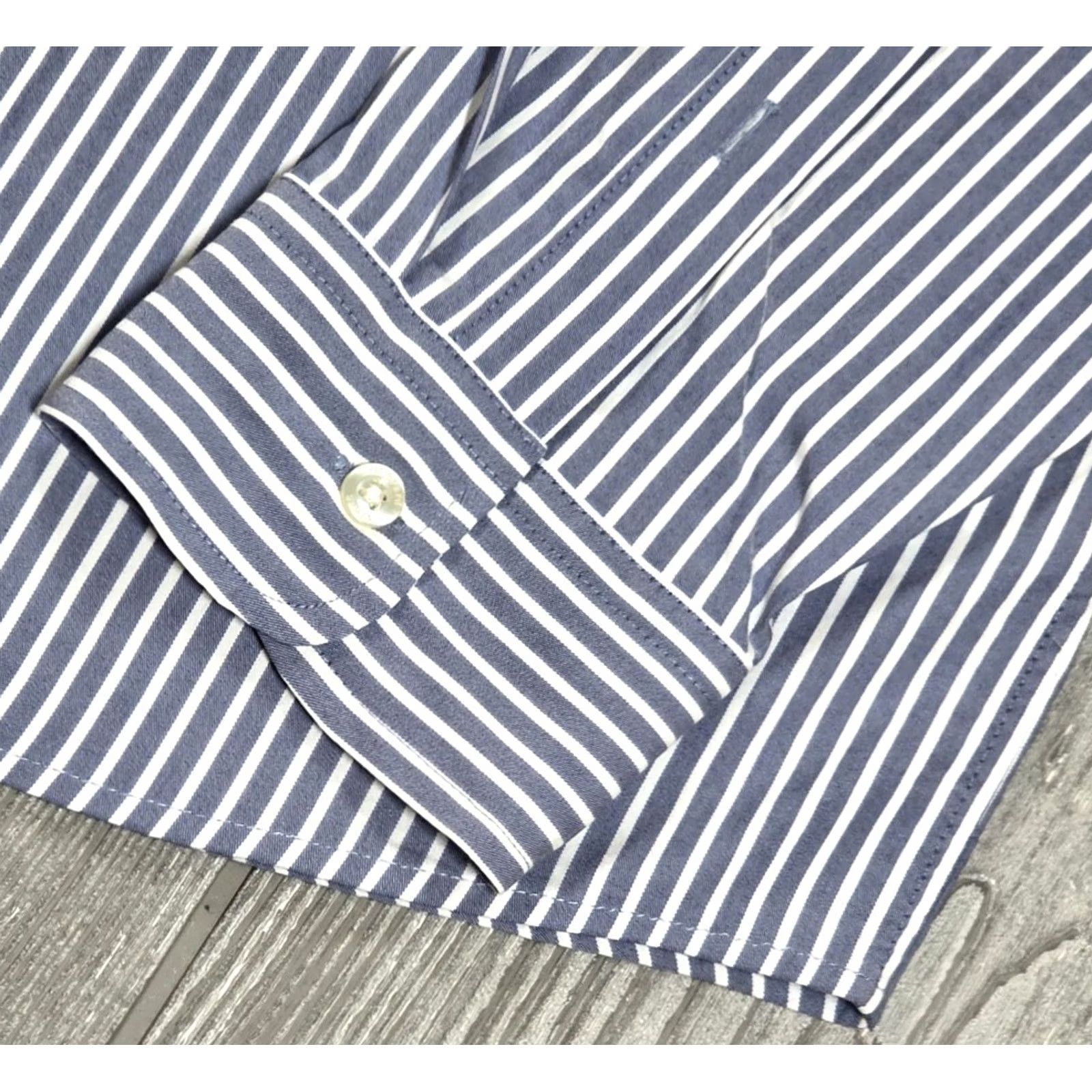 Vineyard Vines Vineyard Vines Shirt Men XL Blue Stripe Button-Up On The Go Performance BRR Shirt Size US XL / EU 56 / 4 - 5 Thumbnail