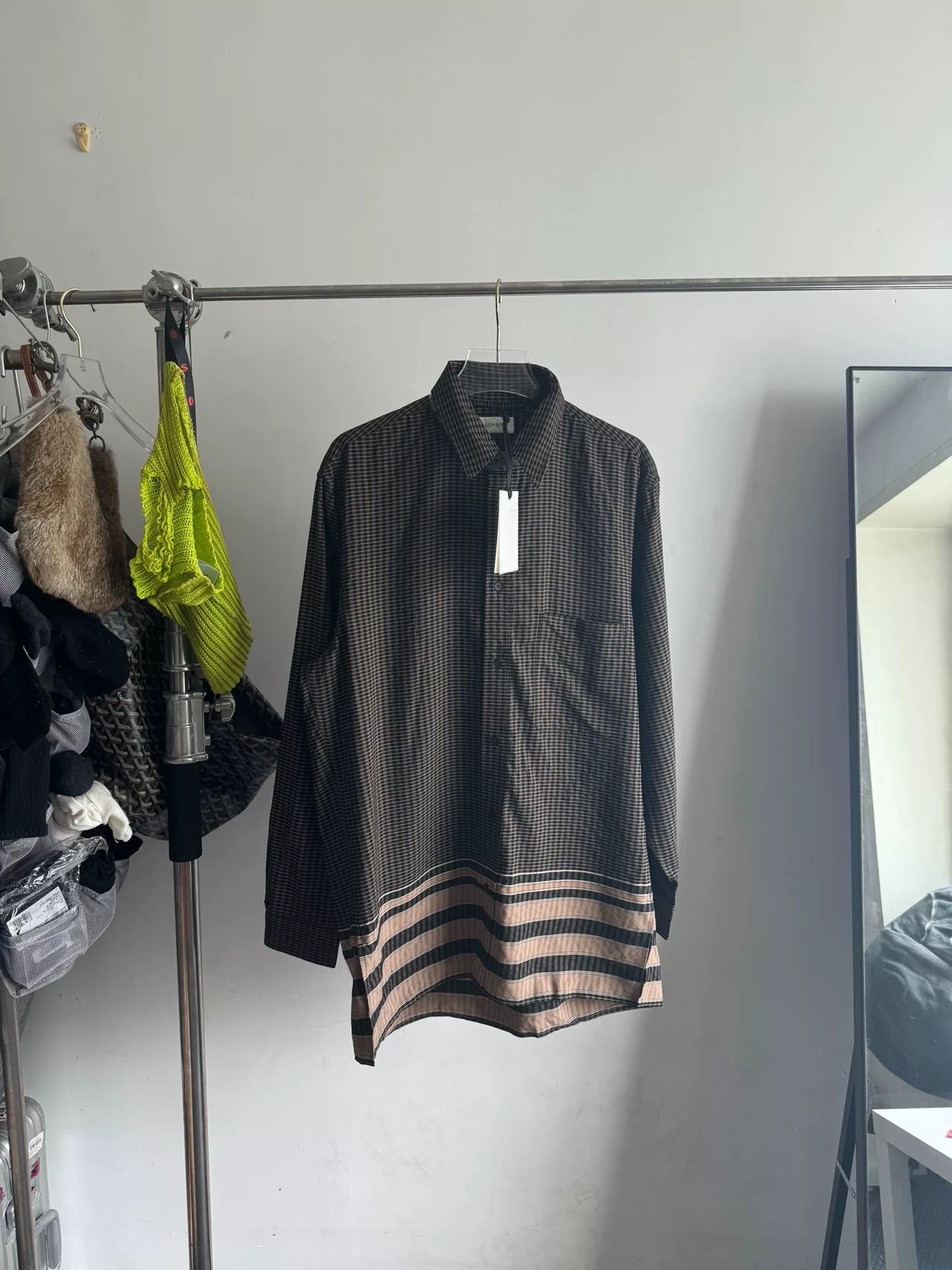 Lemaire Lemaire 19ss Check Long-Sleeve Shirt Size US S / EU 44-46 / 1 - 1 Thumbnail