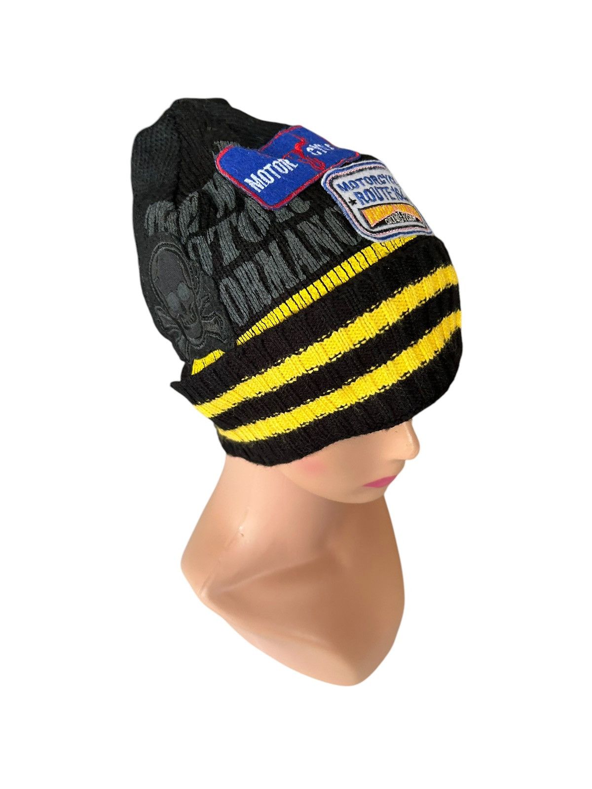 Japanese Brand × Kapital × Vintage Skull Motorcycle Japanese Style Beanie Hats Size ONE SIZE - 6 Thumbnail