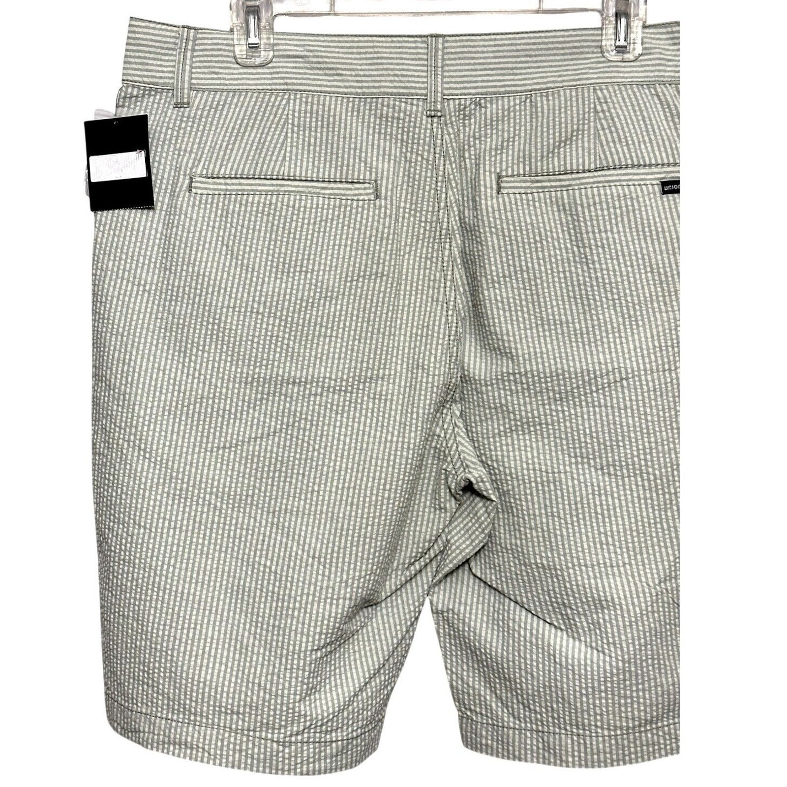 Other Union Green White Seersucker Chino Shorts 36 NWT Lightweight Size US 36 / EU 52 - 5 Thumbnail
