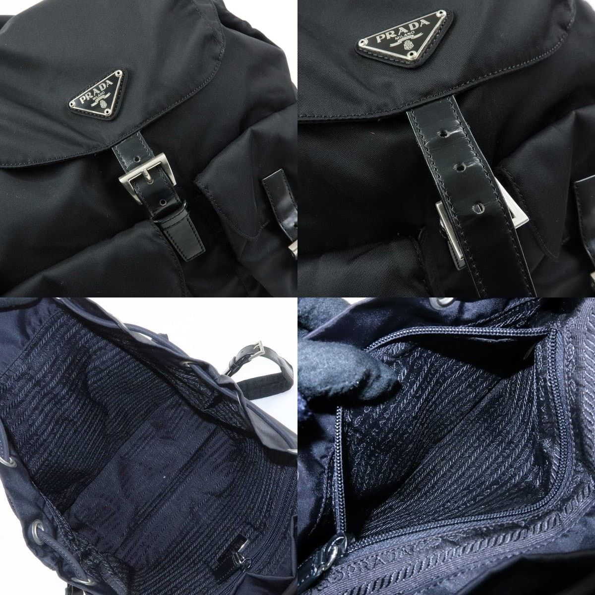 Prada Prada Vela Backpack Nylon Black Size ONE SIZE - 7 Thumbnail