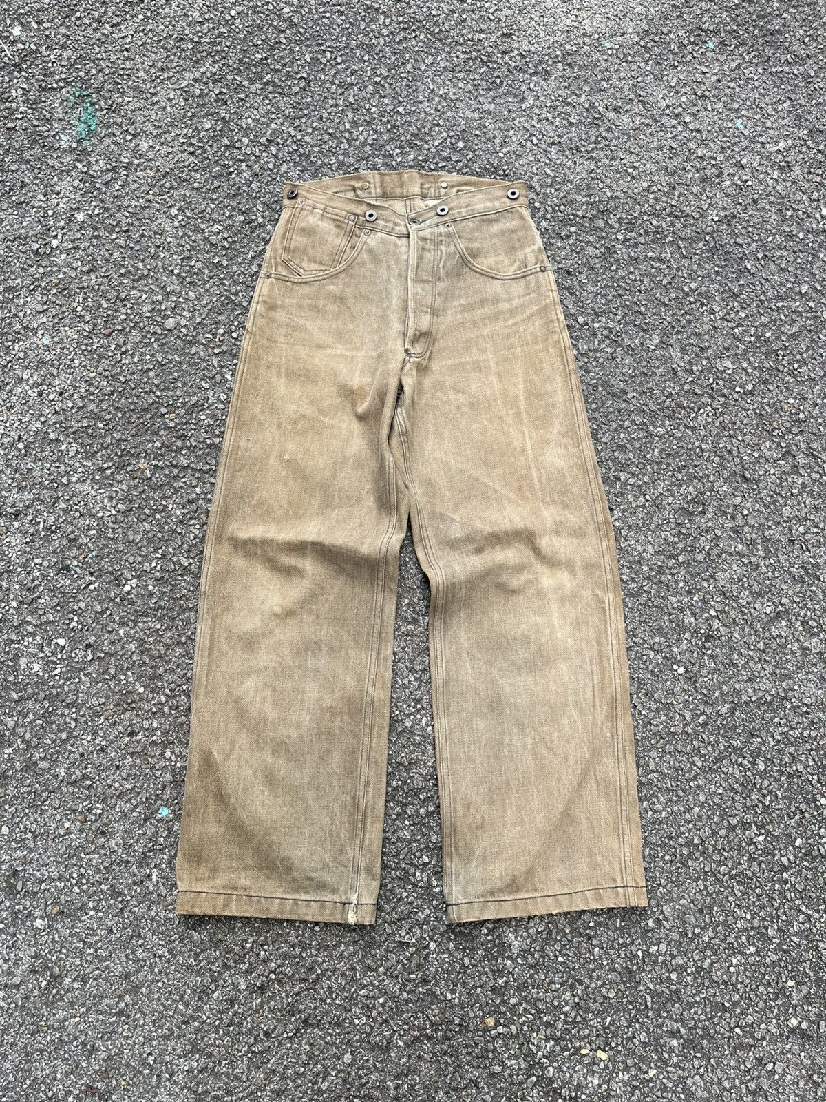 Cushman 1980s 70s Cushman Lot 22300 Vintage Workwear Pant Union Made Size US 28 / EU 44 - 2 Thumbnail