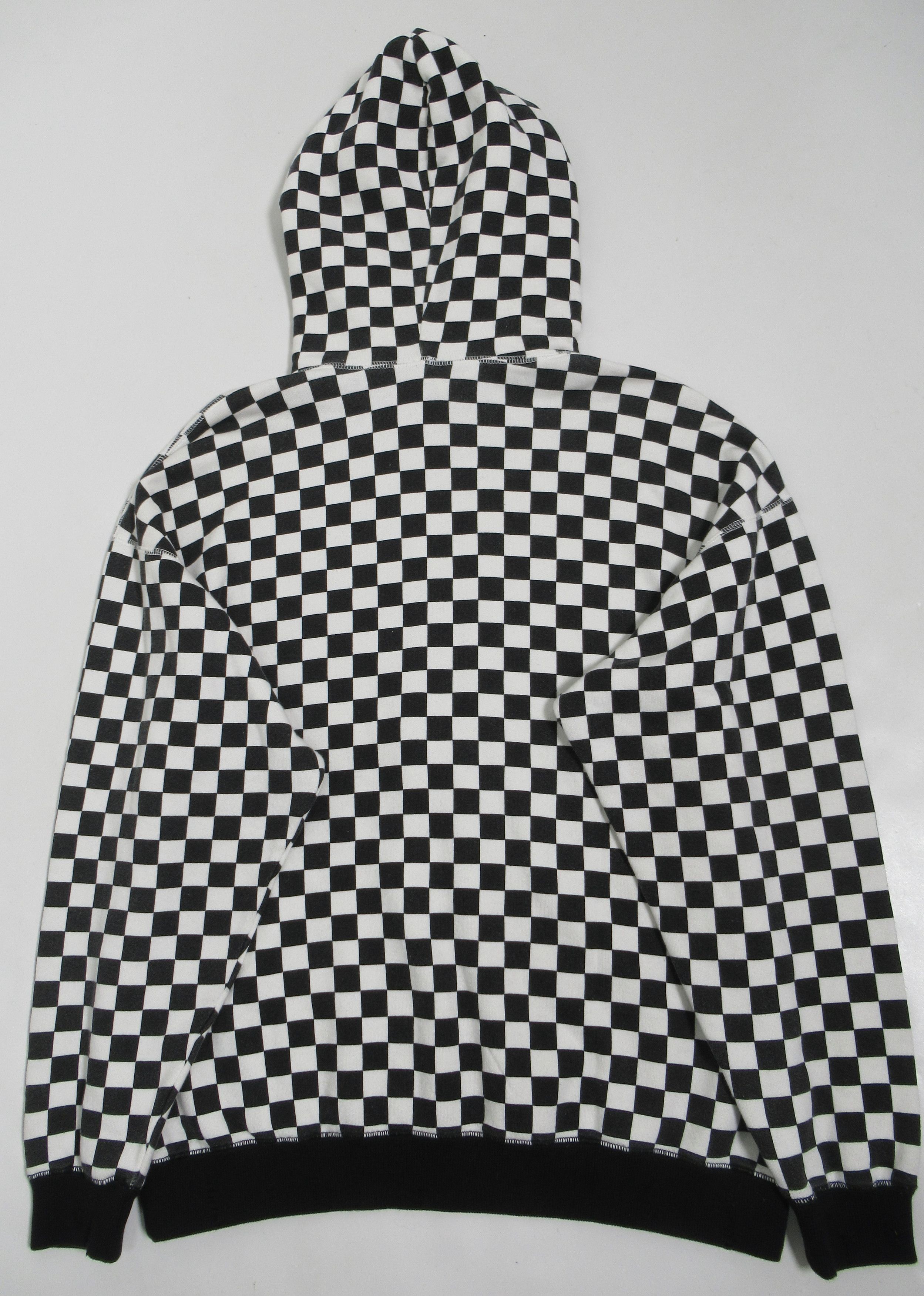 R13 R13 Women's Oversized Hoodie Sweatshirts Checker Black White Size XXS / US 00 / IT 34 - 9 Thumbnail