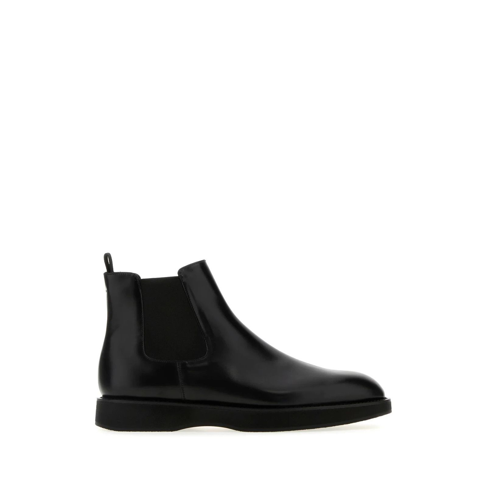 Prada PRADA Black Leather Ankle Boots New & Authentic (Men's size: Size US 10 / EU 43 - 1 Thumbnail