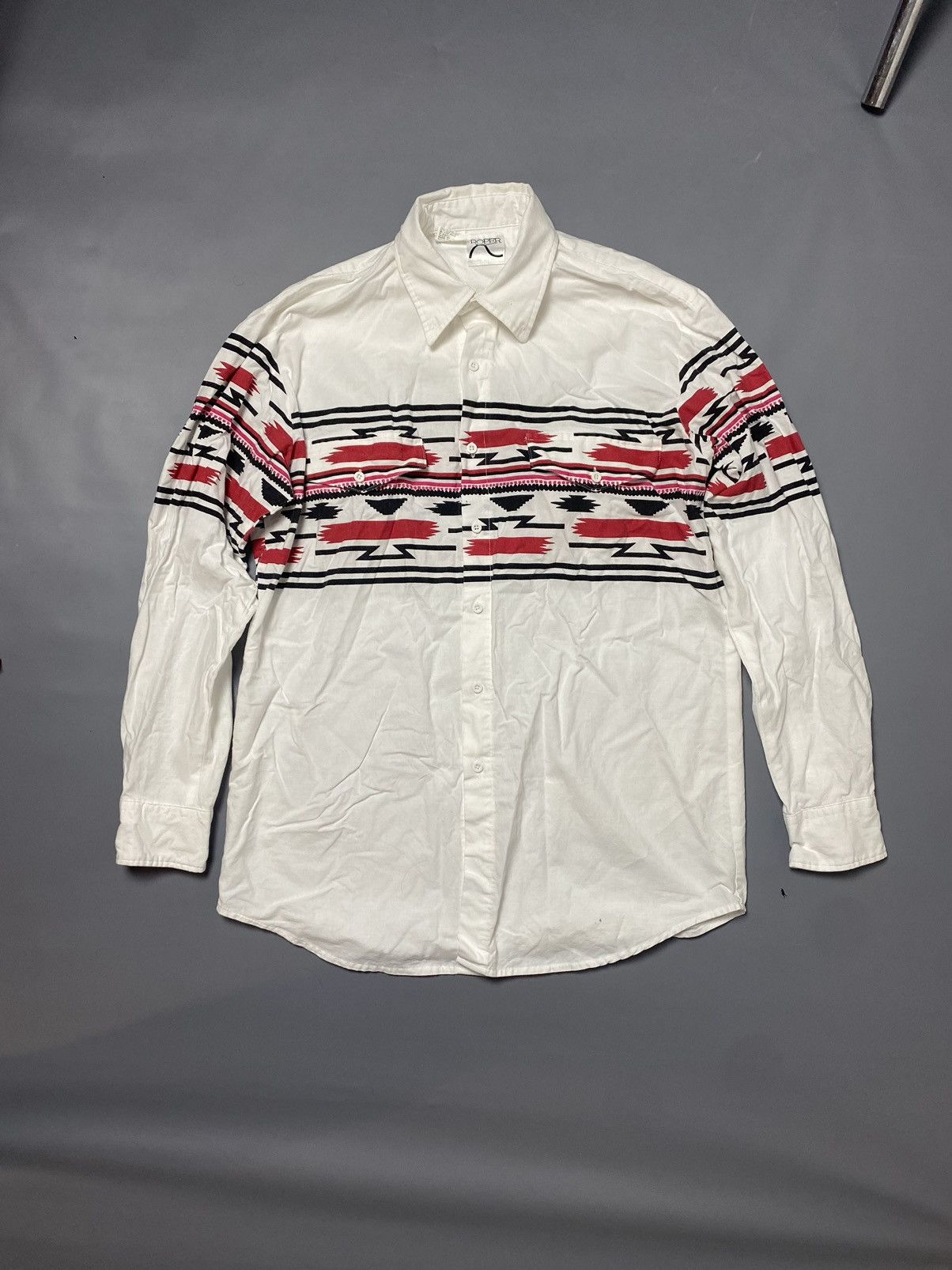 Roper 80s Roper Button Up Shirt Size L Graphic Western Cowboy USA Size US L / EU 52-54 / 3 - 1 Thumbnail