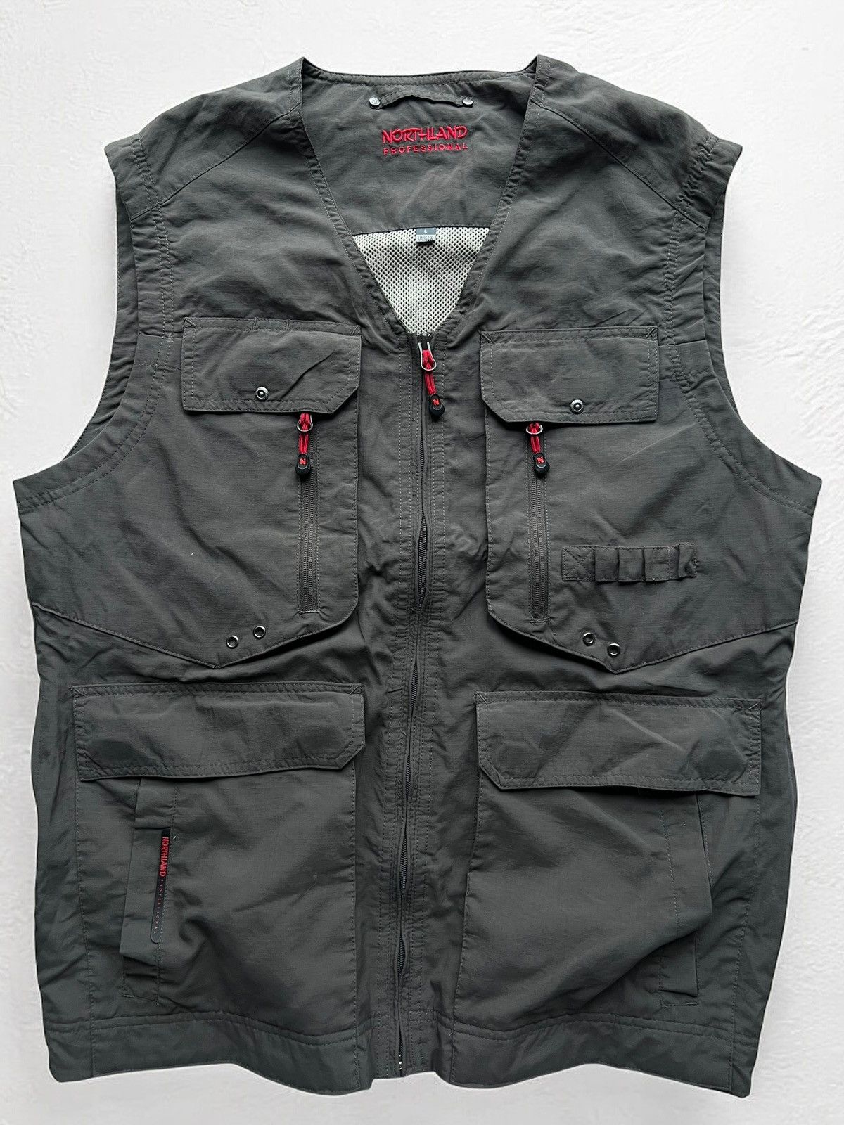 Other VINTAGE GREY NYLON VEST OUTDOOR OAKLEY STYLE NORTHLAND Size US L / EU 52-54 / 3 - 3 Thumbnail