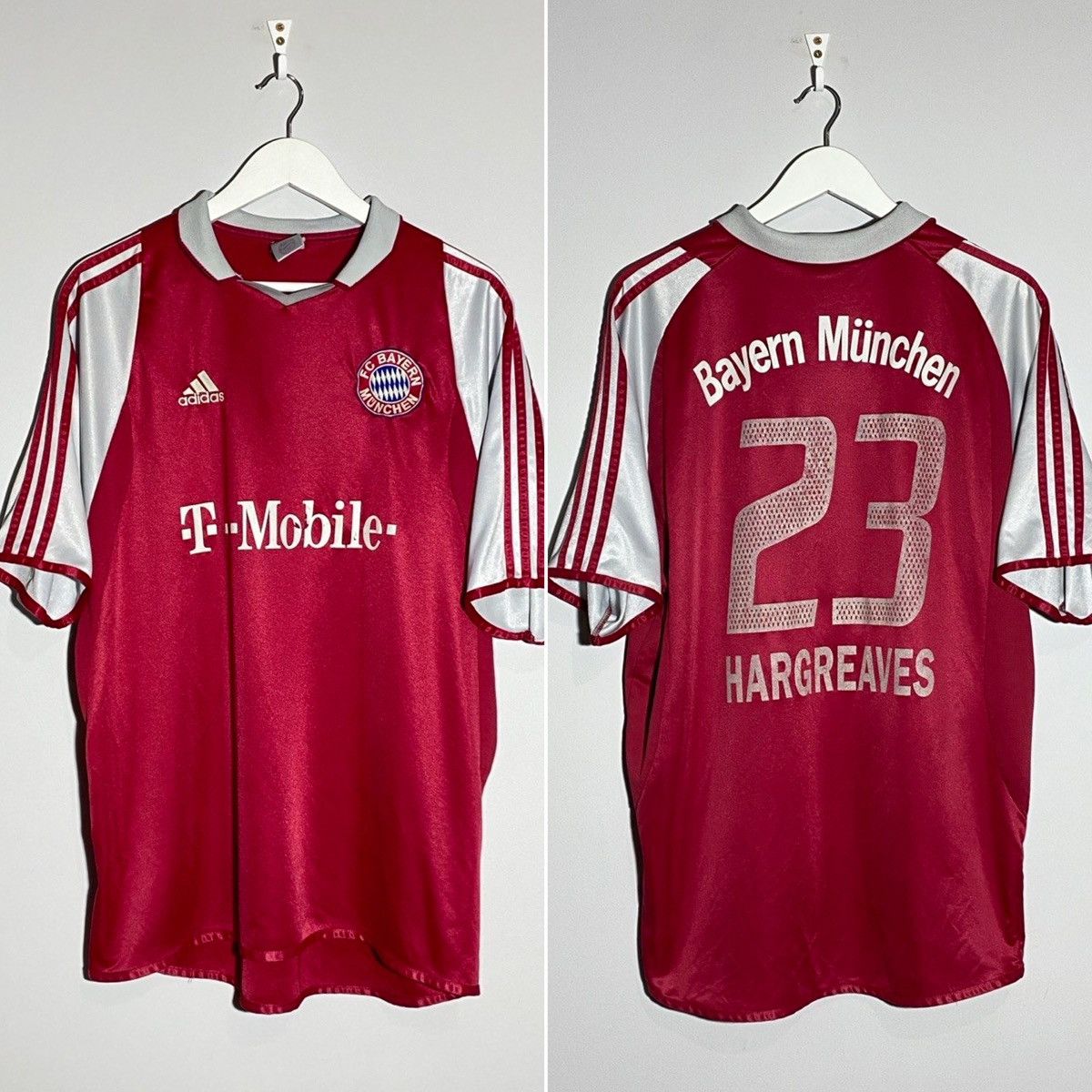 Adidas Vintage Adidas #23 Hargreaves Bayern Munich Soccer Jersey Size US XL / EU 56 / 4 - 1 Thumbnail