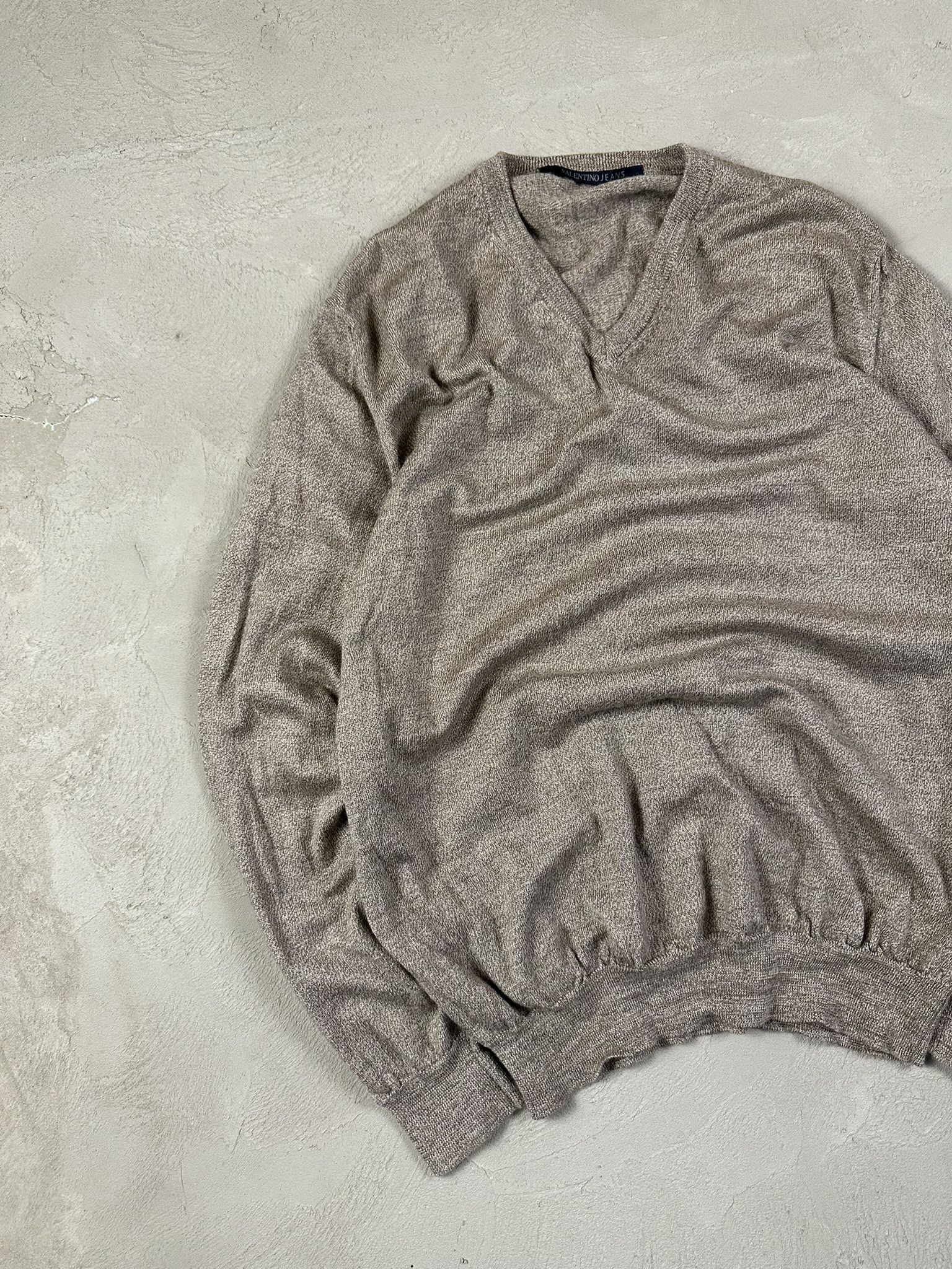 Valentino Vintage Valentino Knit Wool Sweater Oldmoney Size US L / EU 52-54 / 3 - 2 Thumbnail