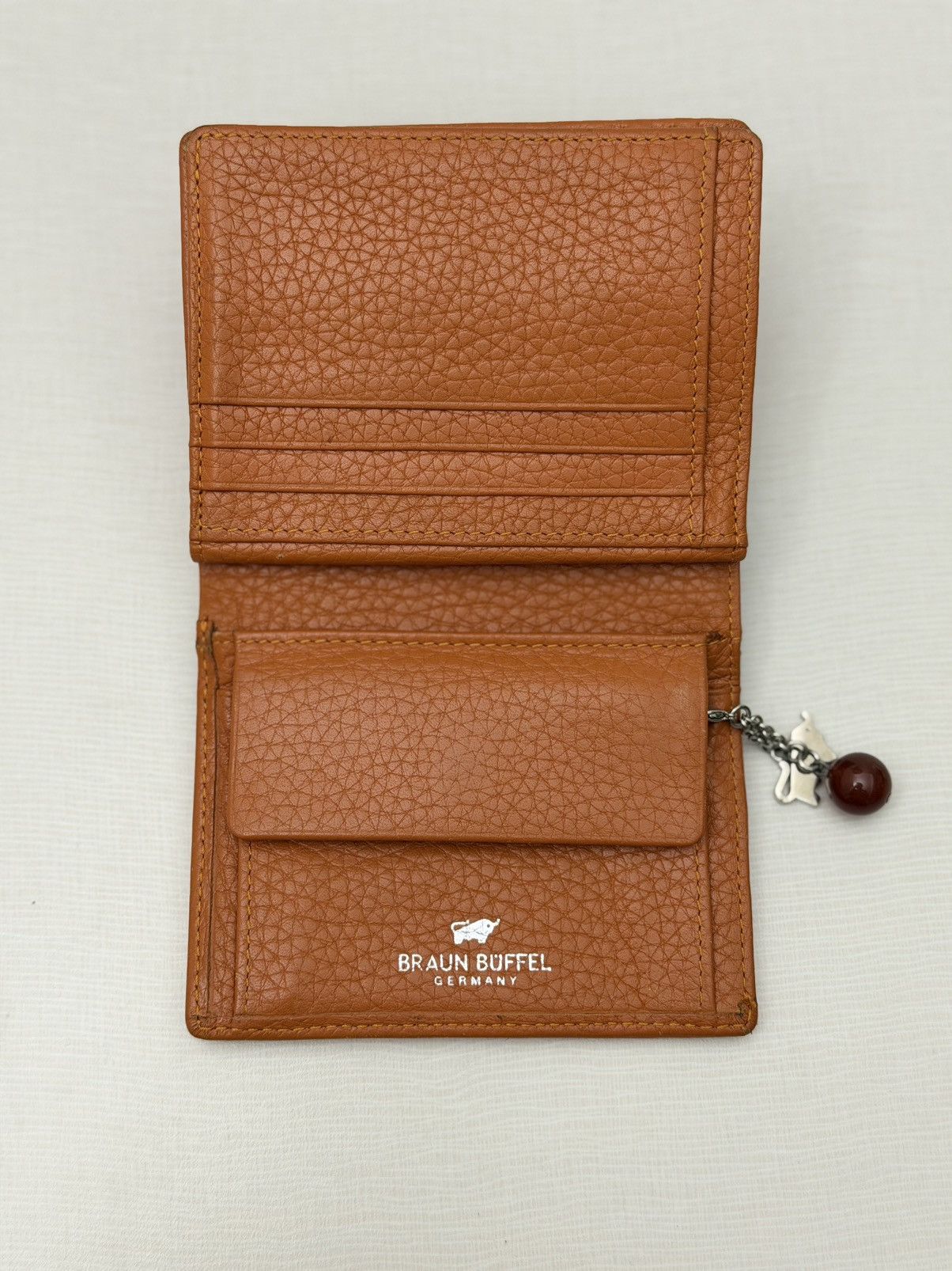 Braun Braun Büffel Germany Cognac Pebbled Leather Wallet Buffalo Size ONE SIZE - 4 Thumbnail
