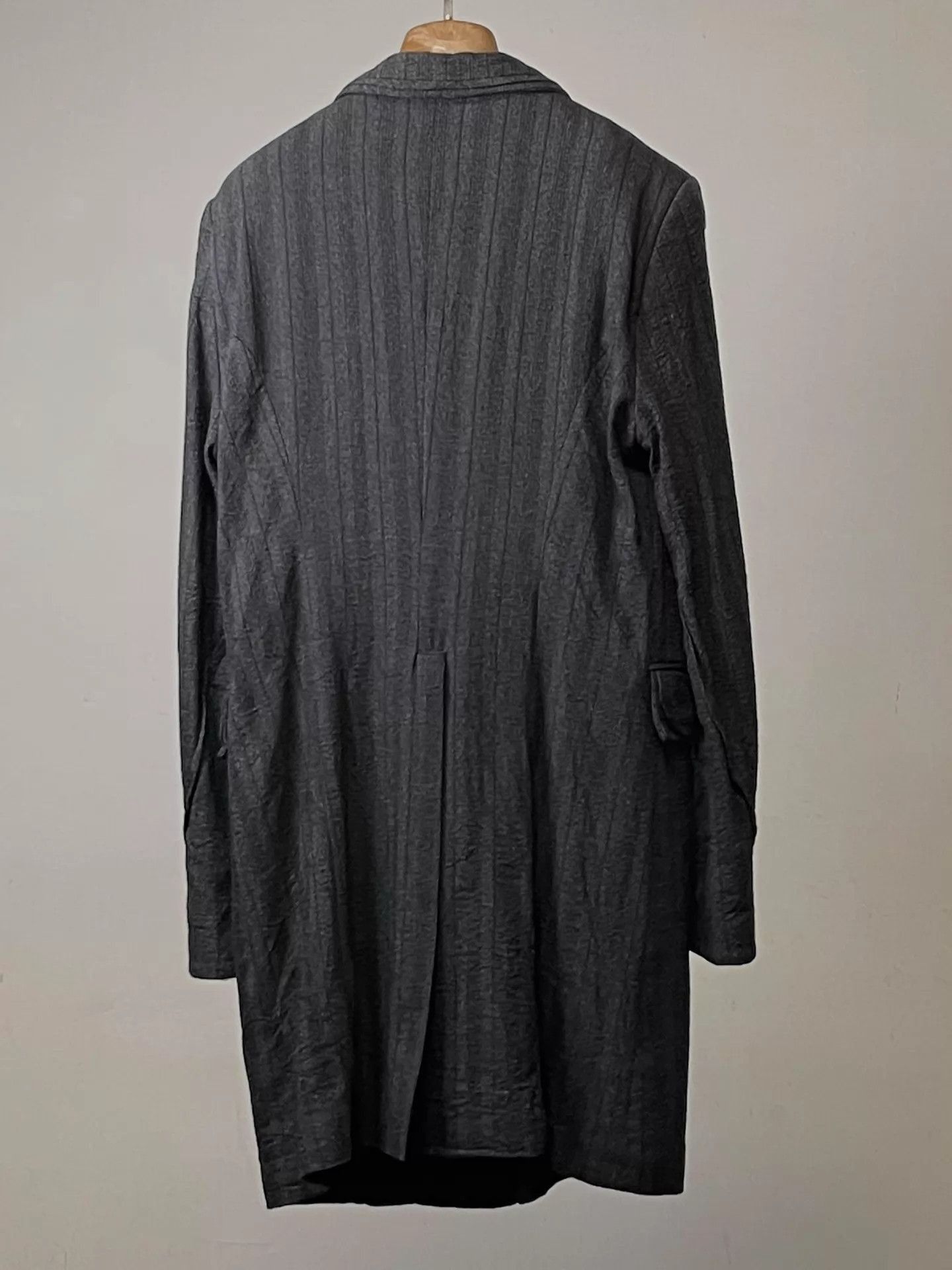 Ann Demeulemeester Long Structured Black Coat - XS Size US XS / EU 42 / 0 - 6 Thumbnail