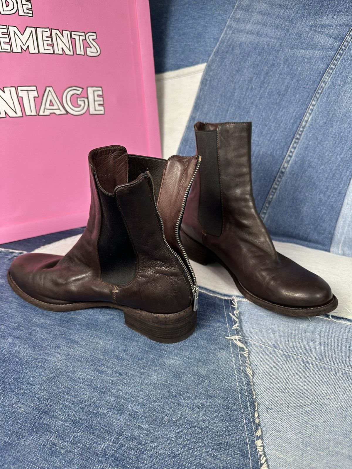 Officine Creative Officine Creative Chelsea Ankle Boots Brown Leather Zip Size US 7 / IT 37 - 17 Thumbnail