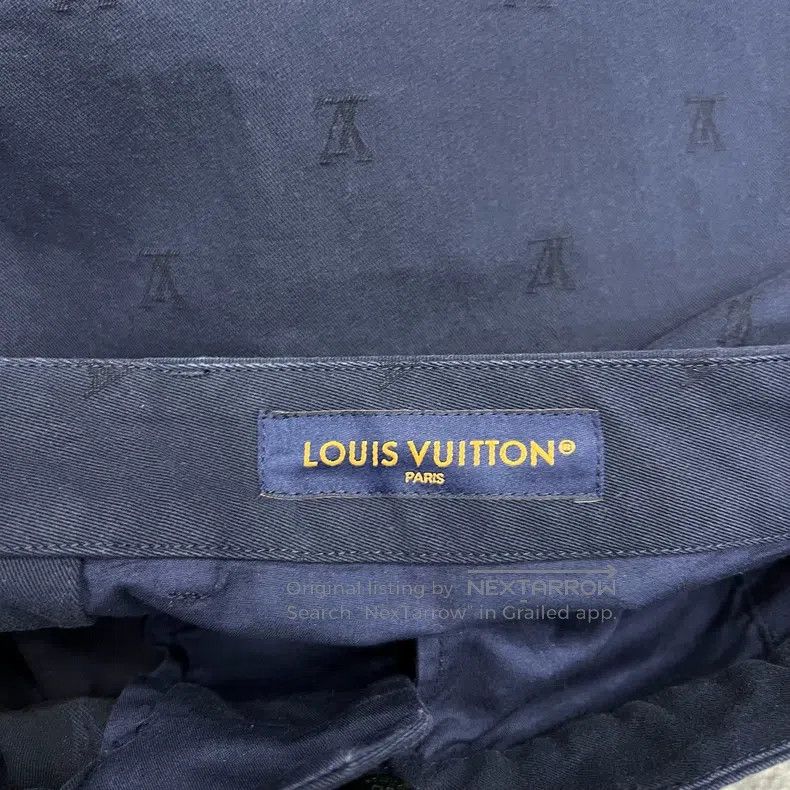 Louis Vuitton Louis Vuitton size US 52 Navy blue logo jacquard slacks pan Size US 36 / EU 52 - 5 Thumbnail
