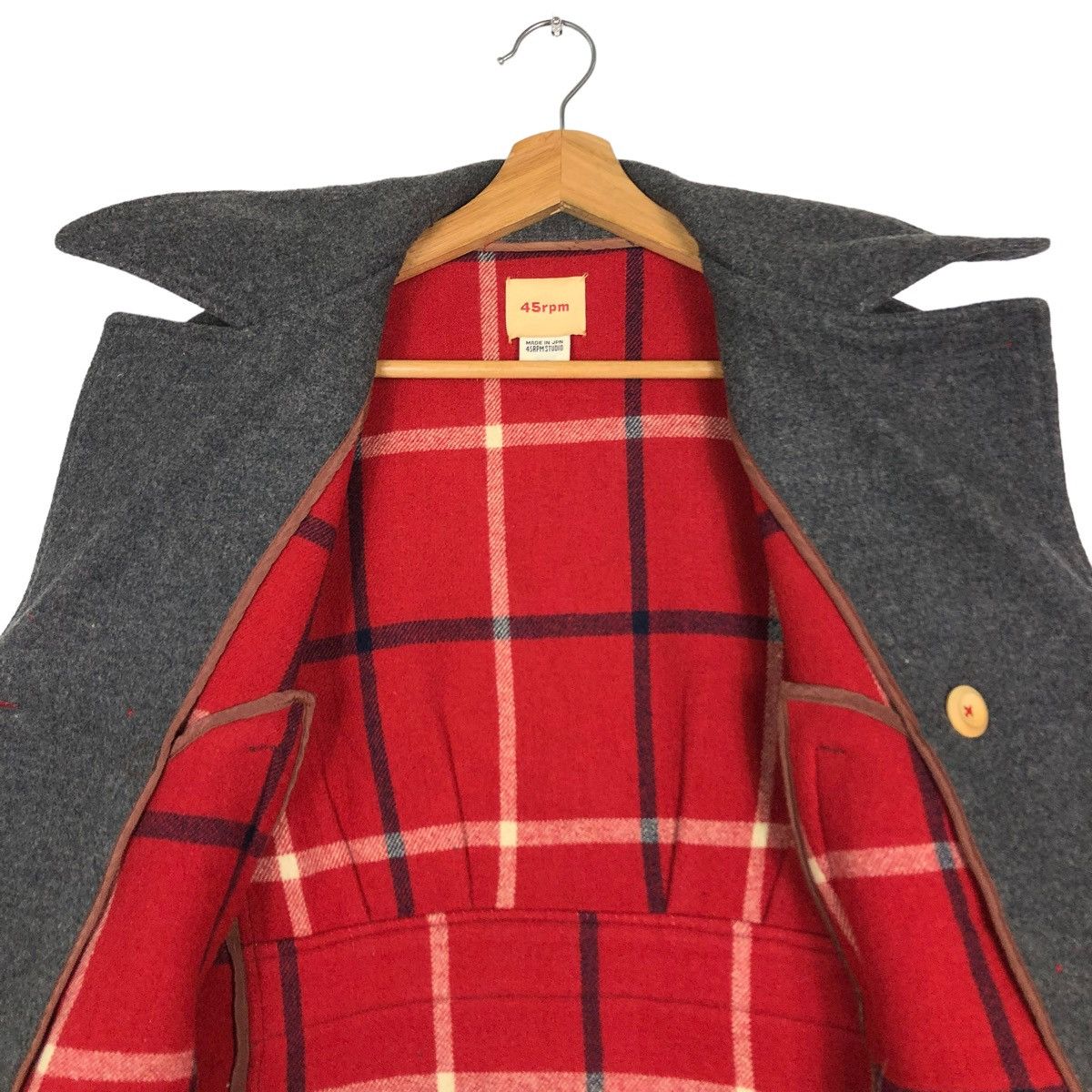 45rpm 🔥Rare Double Collar Wool Duffle Jacket 45RPM Japan Made Size US M / EU 48-50 / 2 - 12 Thumbnail
