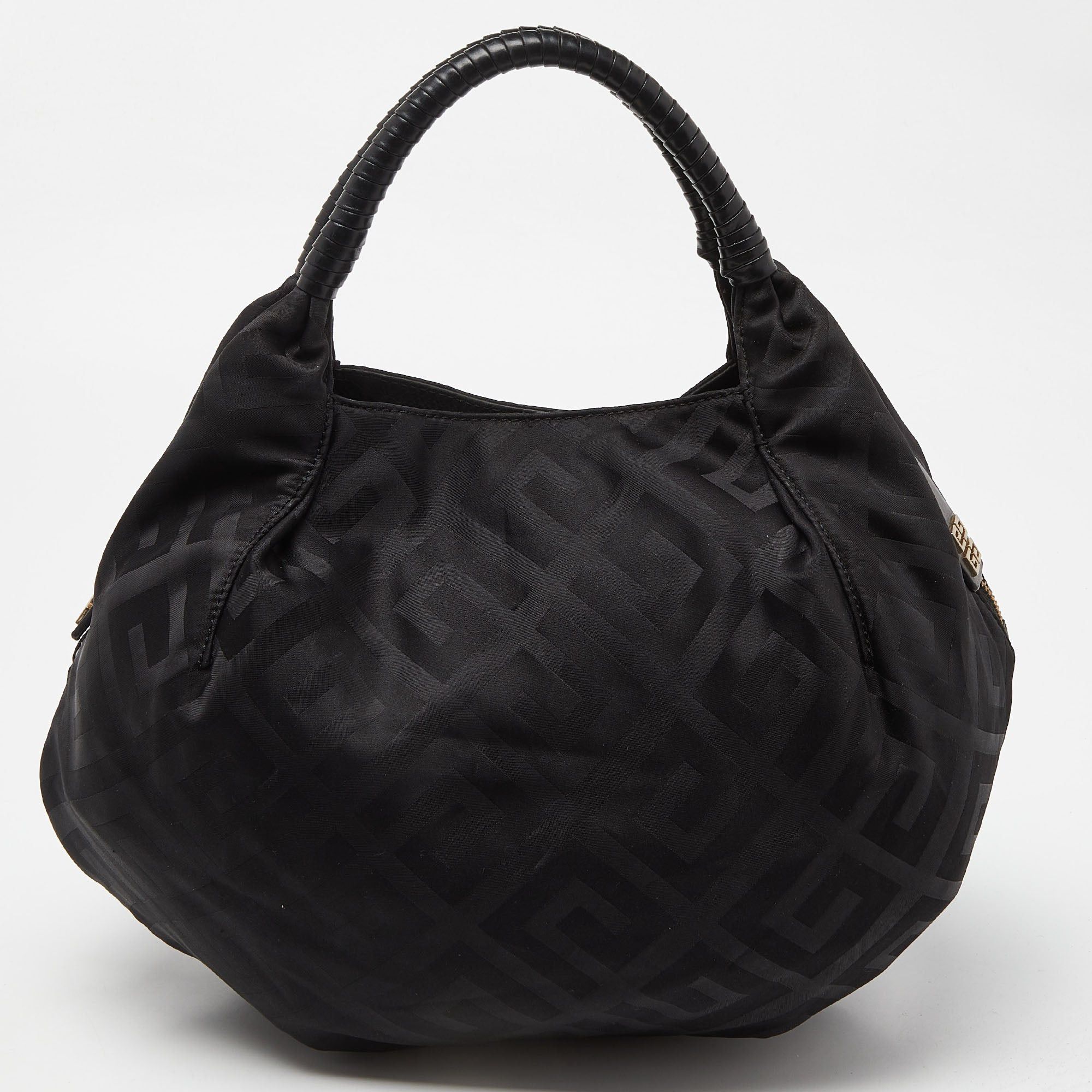 image of Givenchy Black Monogram Nylon And Leather Hobo, Women's