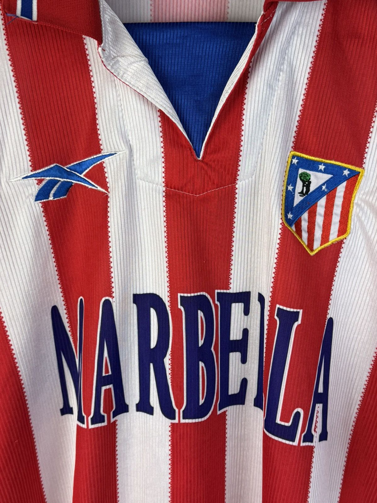 Reebok 90s Reebok Atletico Madrid 1998/99 Home Kit Soccer Jersey Size US XL / EU 56 / 4 - 2 Thumbnail