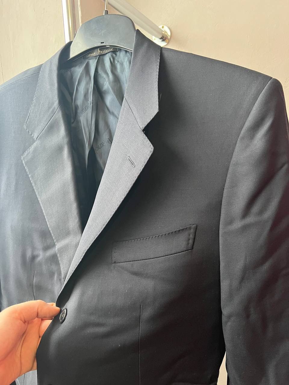Ravazzolo RAVAZZOLO SARTORIA VINTAGE ITALY LANA WOOL SOLID BLAZER 52 Size 52R - 9 Thumbnail