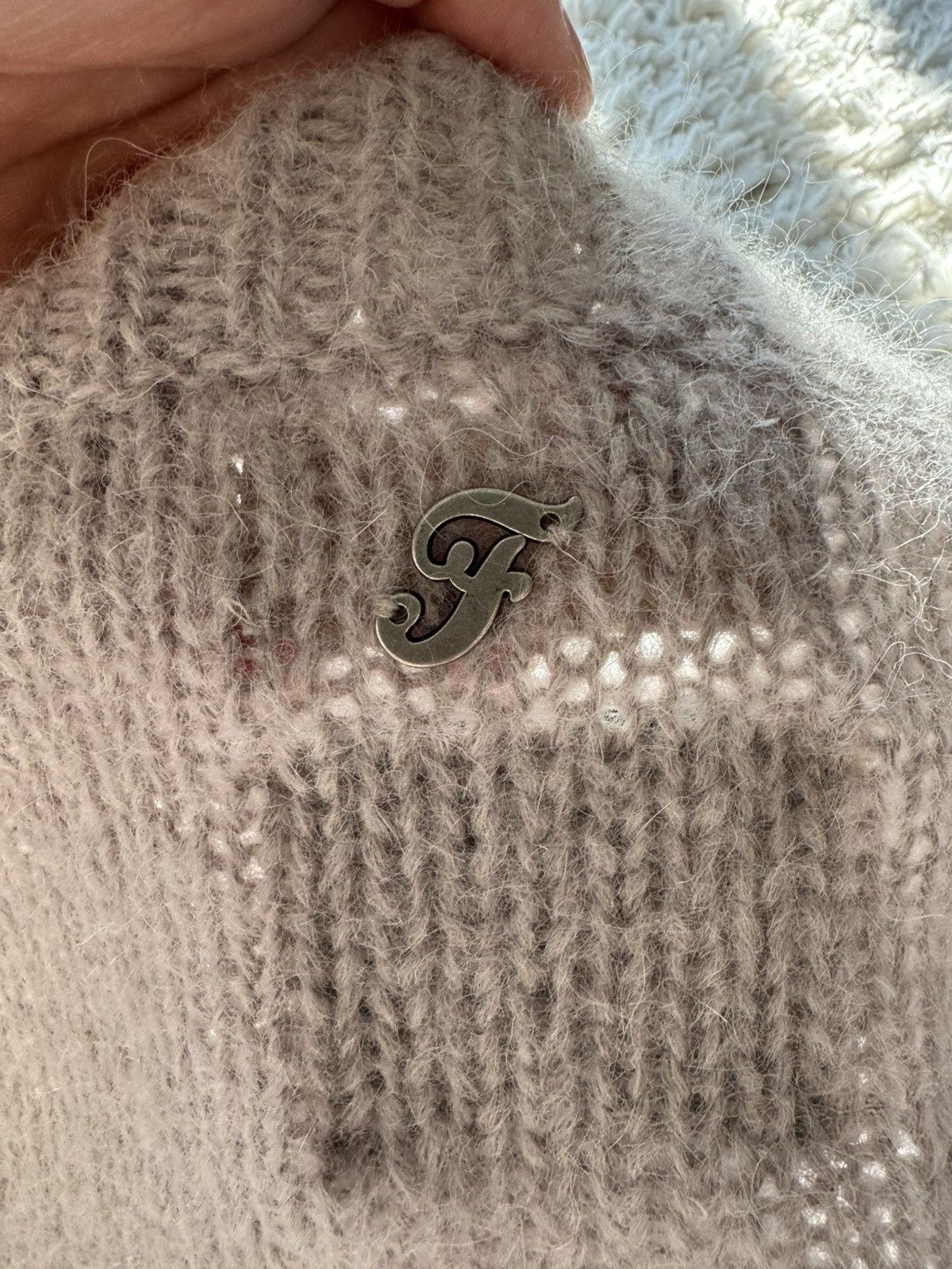 FiveFourFive 545 Grey Mohair Knit Size US XS / EU 42 / 0 - 4 Thumbnail