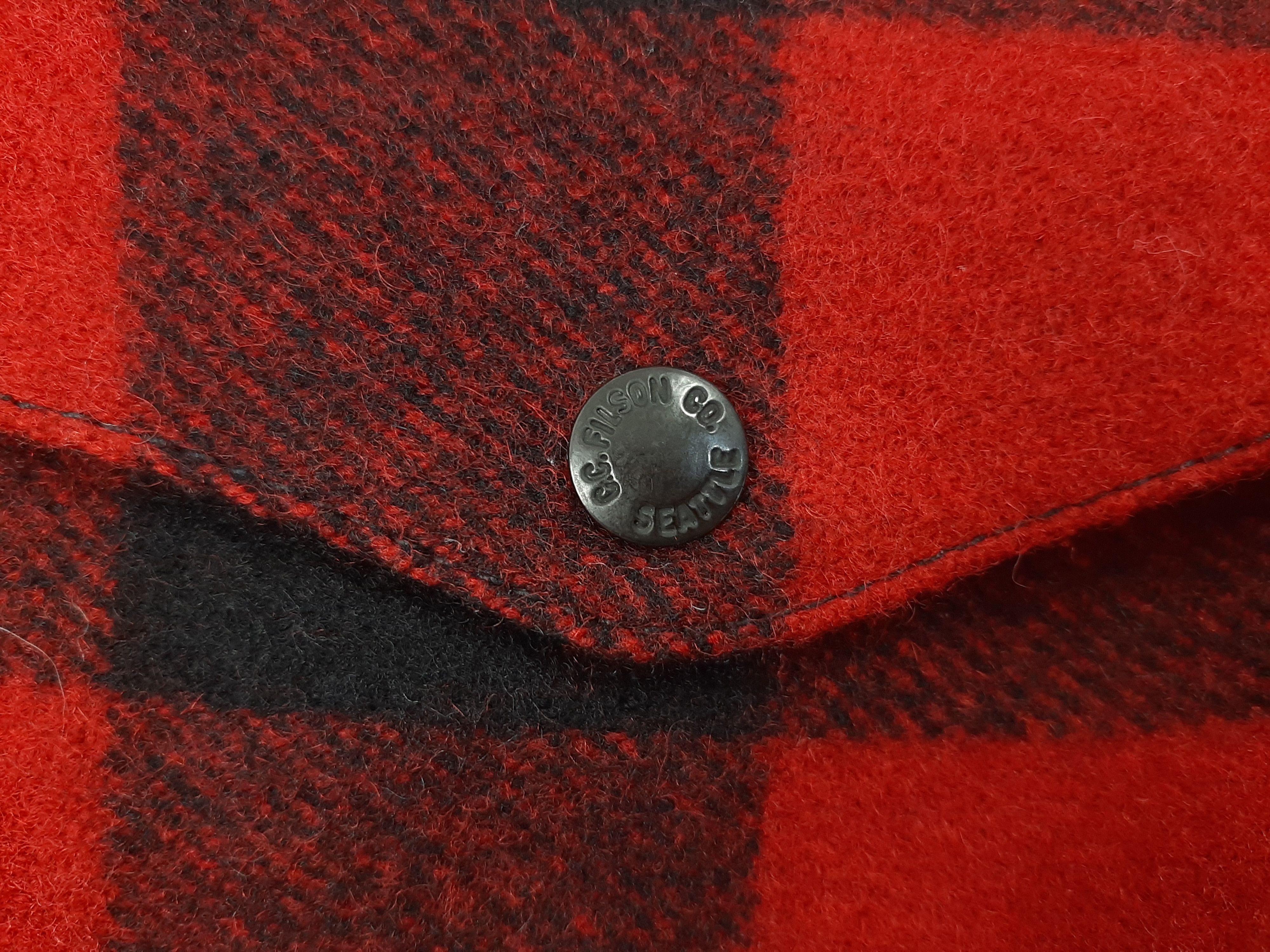 Filson Filson Mackinaw Wool Packer Coat Red Plaid Men's Size XL Size US XL / EU 56 / 4 - 5 Thumbnail