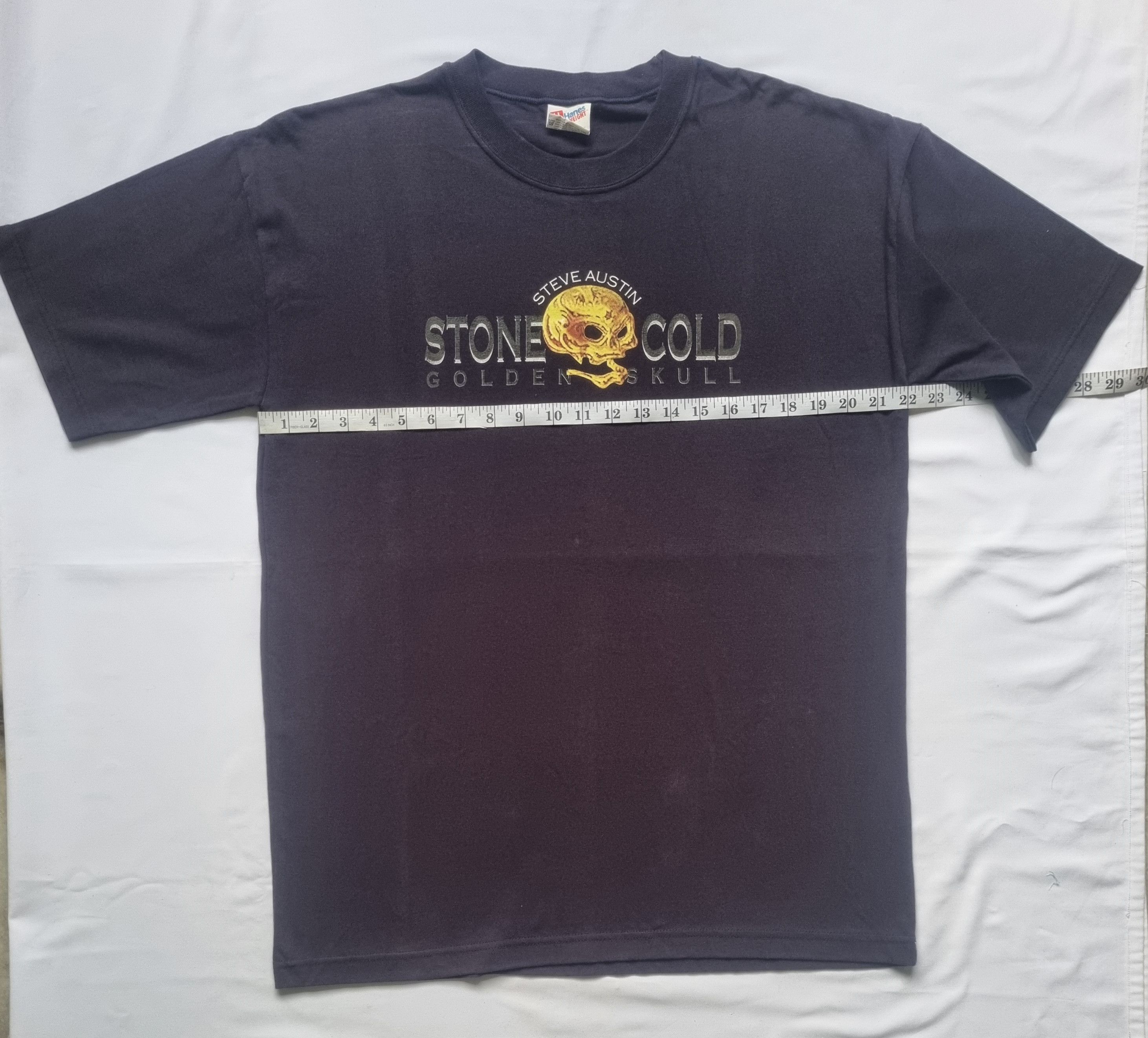 Hanes × Vintage × WWE Steve Austin Stone Cold Golden Skull Hanes T shirt Size US L / EU 52-54 / 3 - 3 Thumbnail