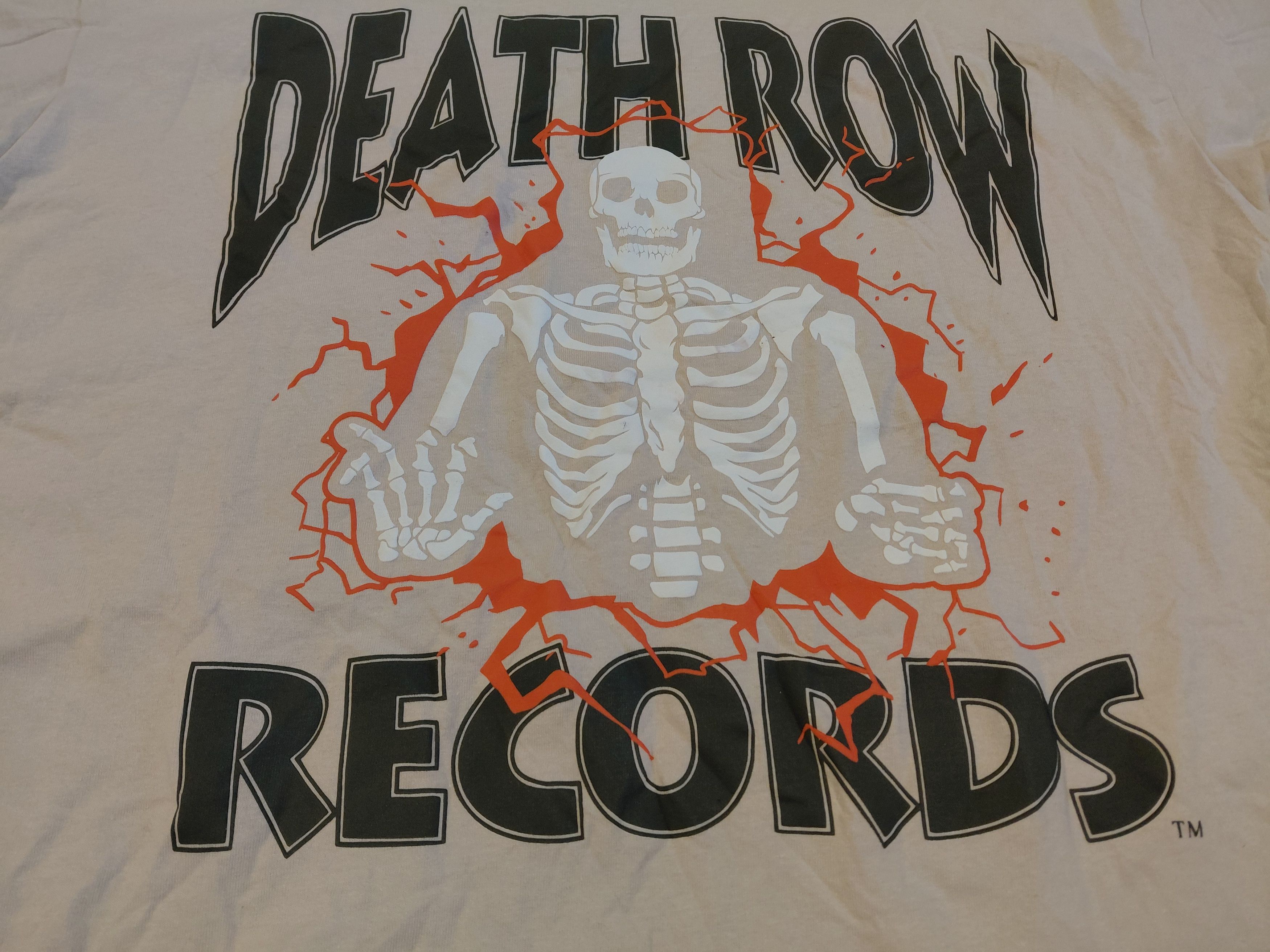 Rap Tees Death Row Records Shirt Loose Fit Hip Hop Legends Skeleton Size US M / EU 48-50 / 2 - 2 Thumbnail