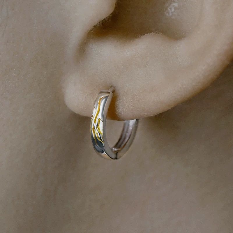 Jewelry New Design Earrings One Pairs Chrome Jewelry Size ONE SIZE - 2 Thumbnail